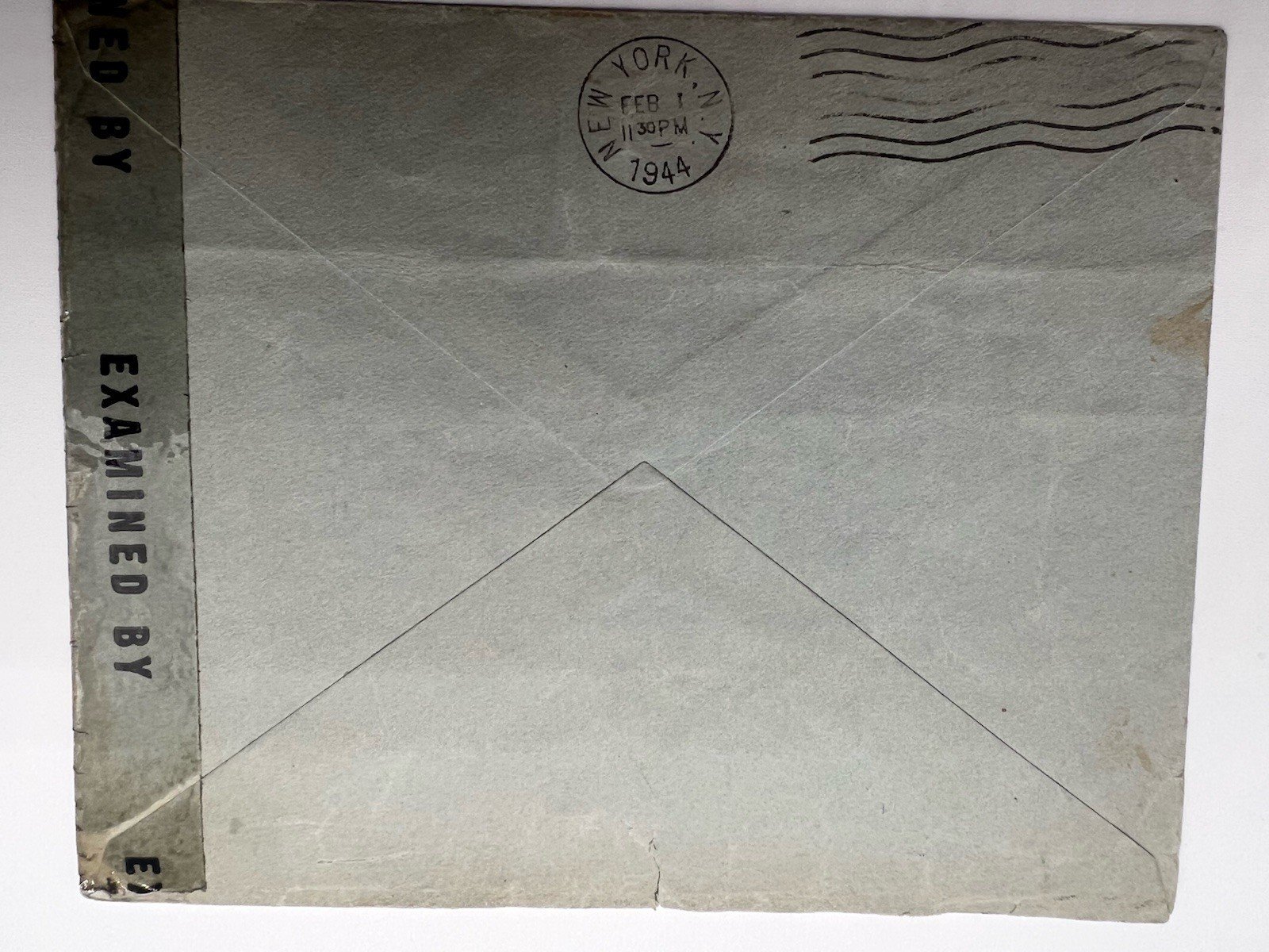 1944 Norway London Issue Merchant Marine Cover USA WWII Naval Censor # 1195 photo 5