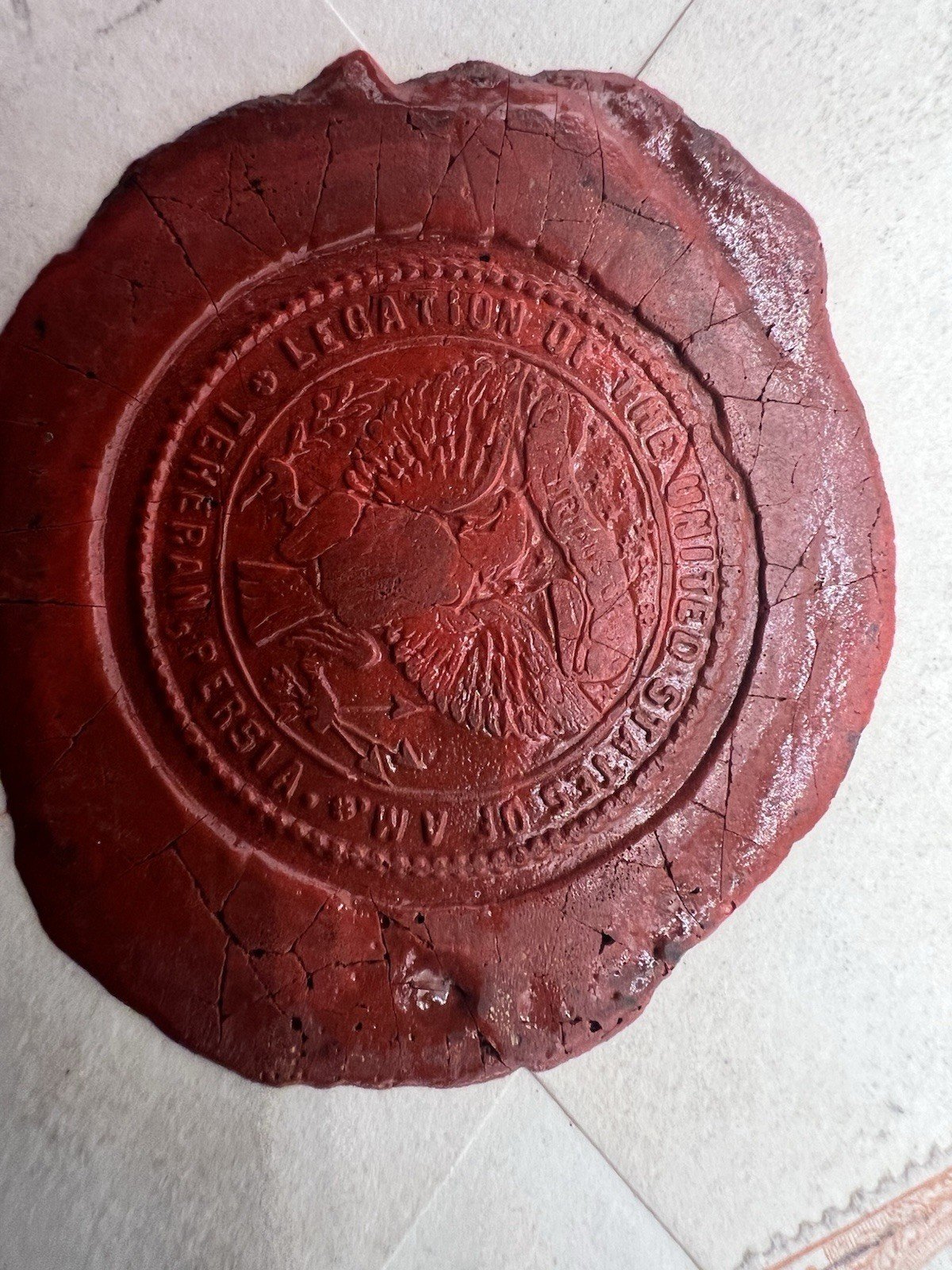 1891 U.S. Legation Tehran Persia Registered Cover to Charles C. Bonney # 1200 photo 4