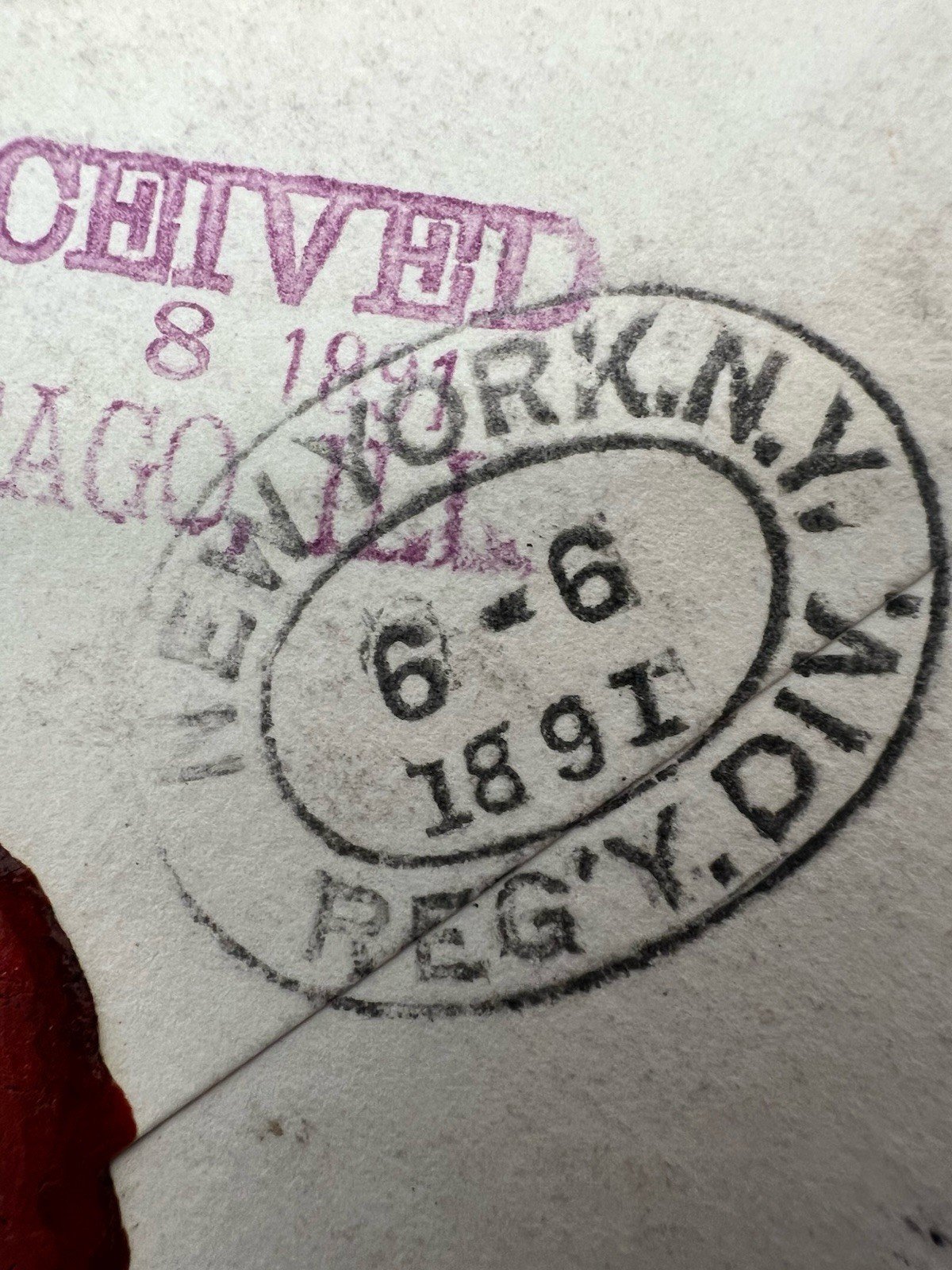 1891 U.S. Legation Tehran Persia Registered Cover to Charles C. Bonney # 1200 photo 15