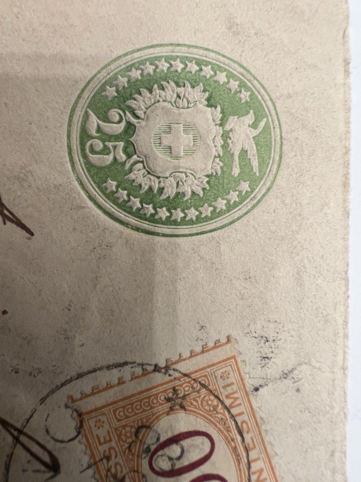 1890 Switzerland 25Rp Tüblibrief to Torino Italy 50c Postage Due Cover # 1204 photo 5