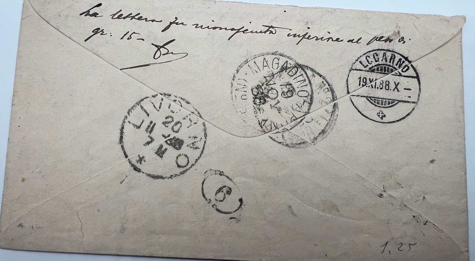 1890 Switzerland 25Rp Tüblibrief to Torino Italy 50c Postage Due Cover # 1204 photo 6