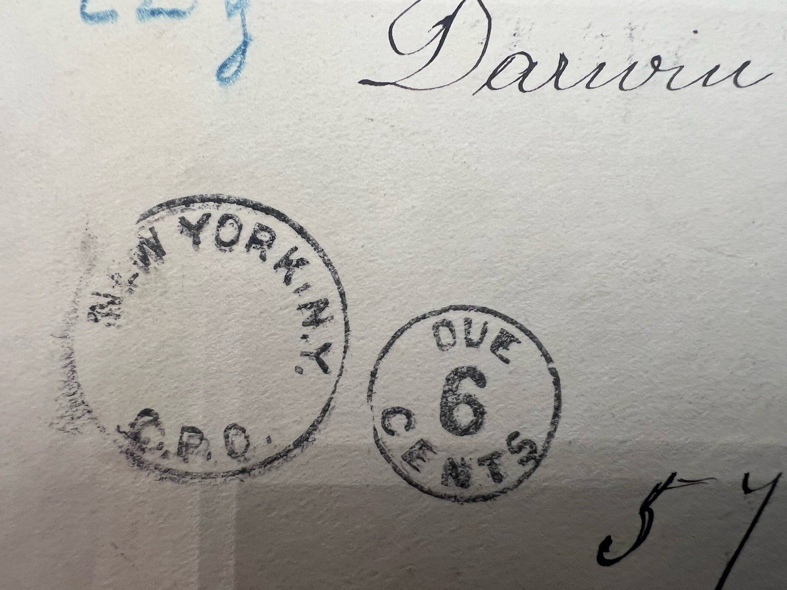 1938 Czechoslovakia Komarno-New York Cover 3¢ US Postage Due Stamps # 1211 photo 4