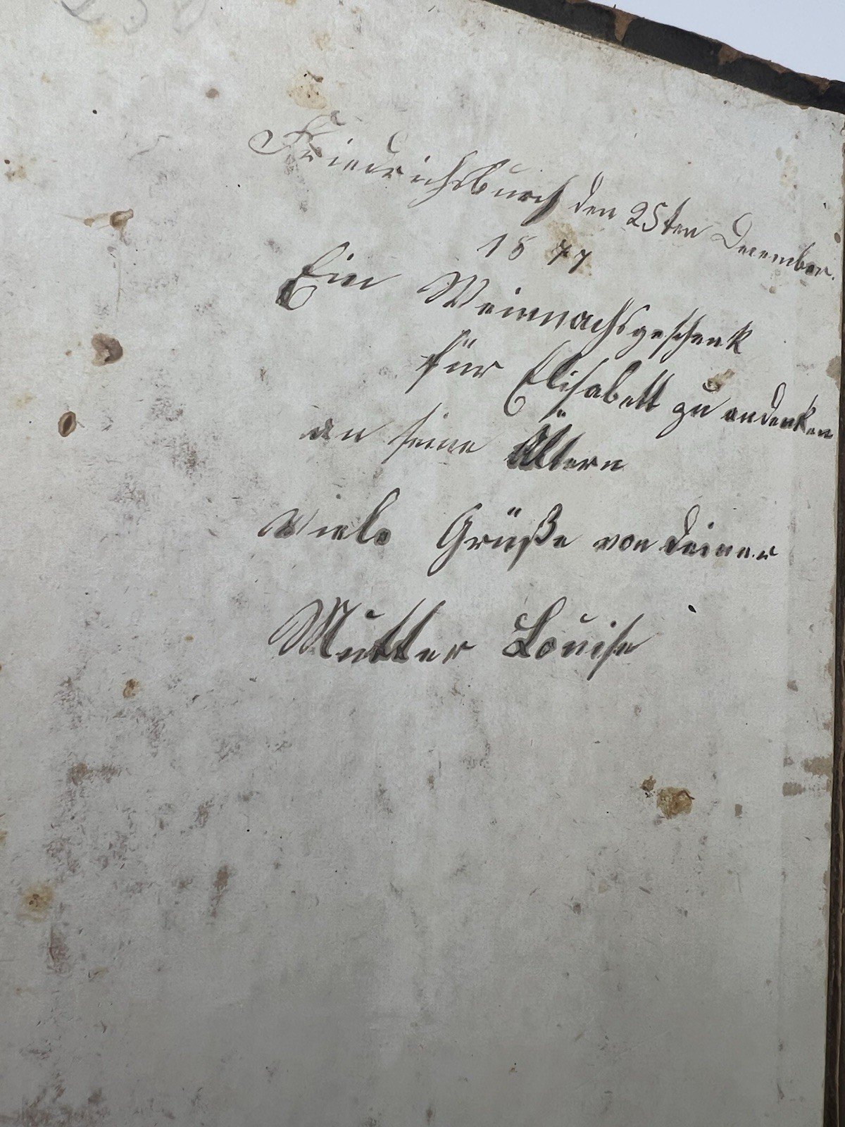 1874 Fredericksburg TX German Hofacker Sermon Book Durst Letter Archive # 2500 photo 14