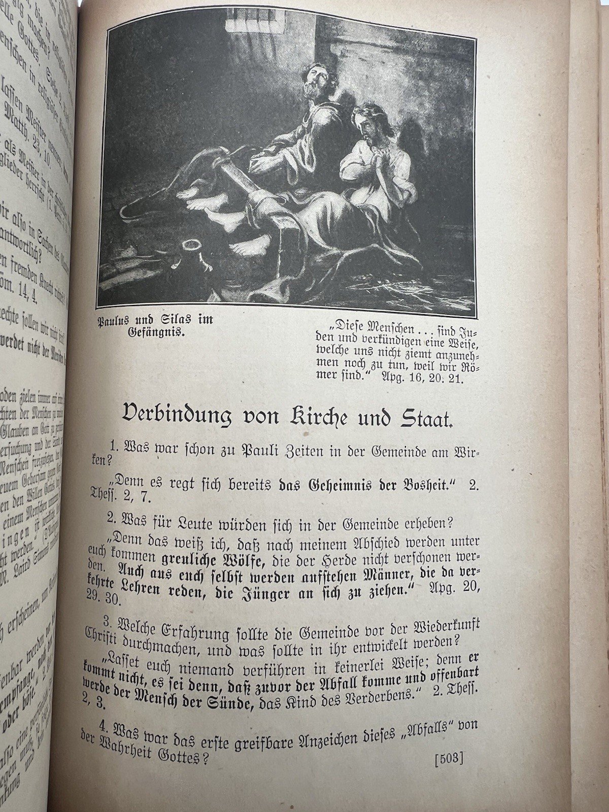 1916 German Bible Readings & 1929 Otto Thiele Death Notice Texas  # 2501 photo 11