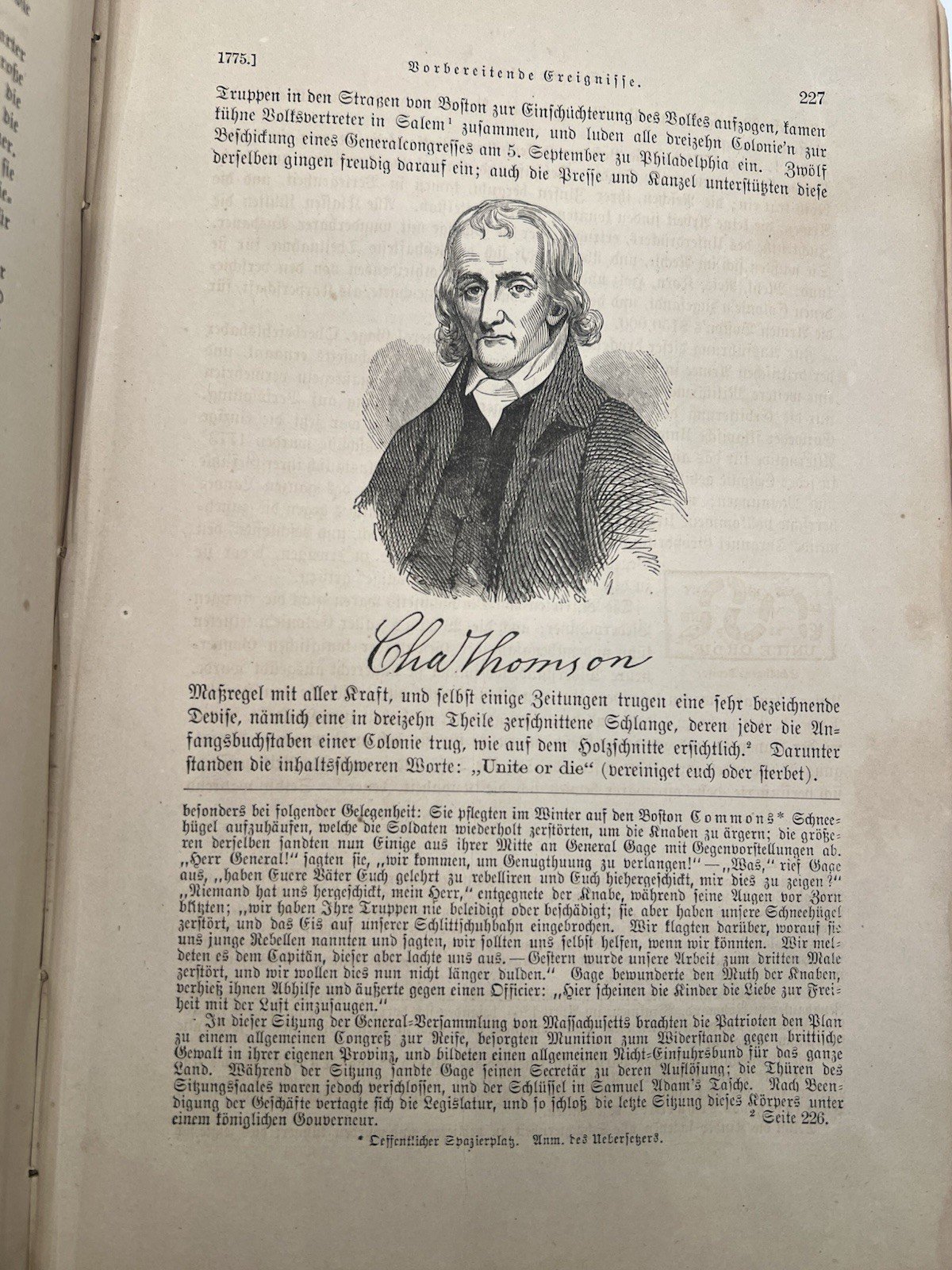 1873 German History of United States Benson Lossing Illustrated Durst Book #2502 photo 12