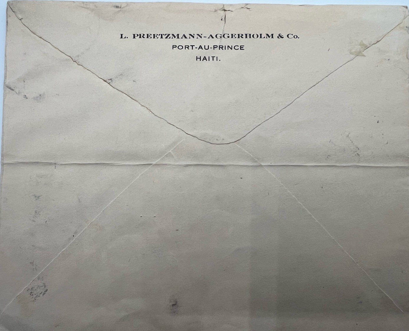 1932 Haiti Airmail Cover Preetzmann-Aggerholm to Tide Water Oil NY # 1215 photo 5