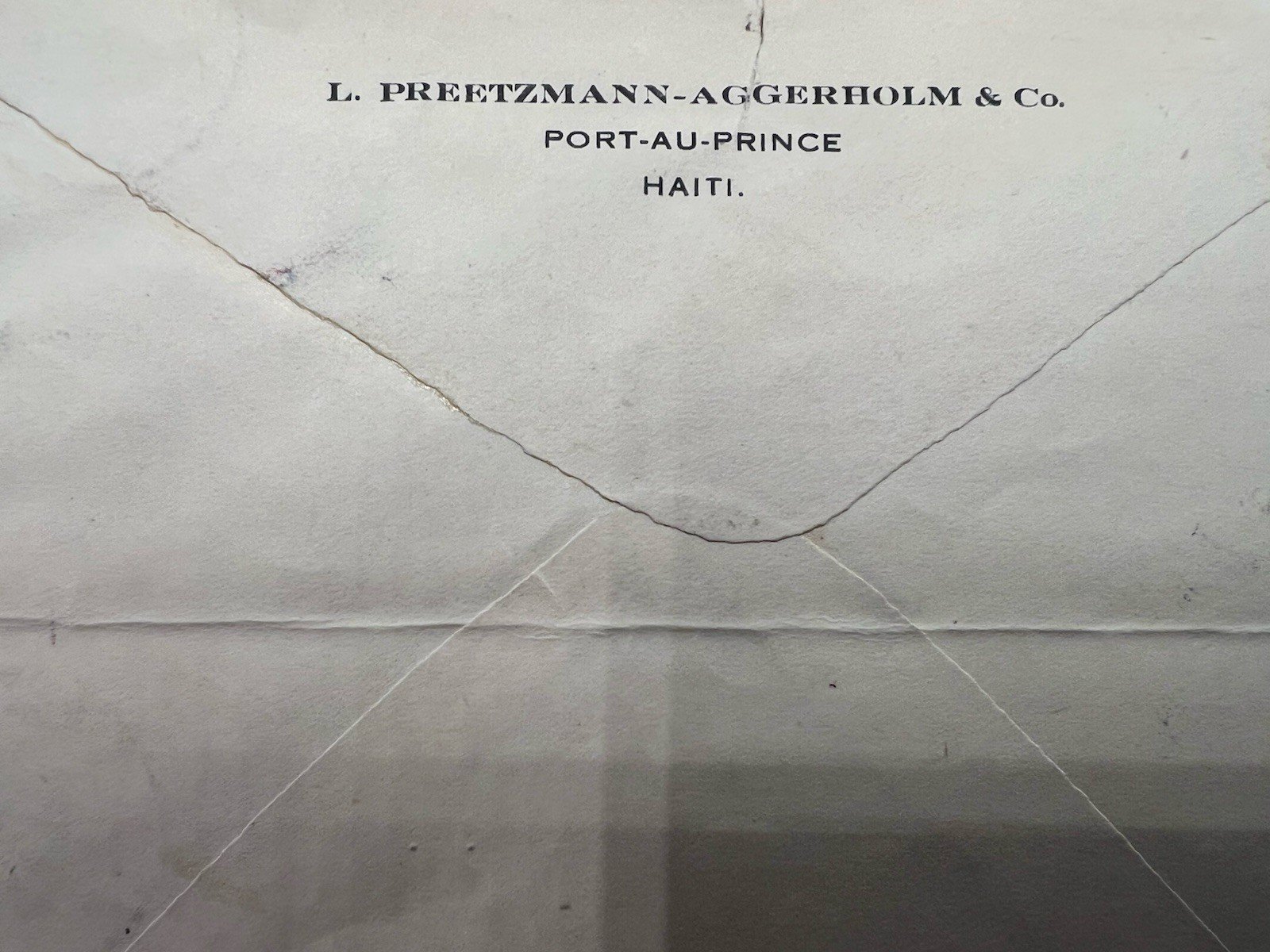 1932 Haiti Airmail Cover Preetzmann-Aggerholm to Tide Water Oil NY # 1215 photo 6