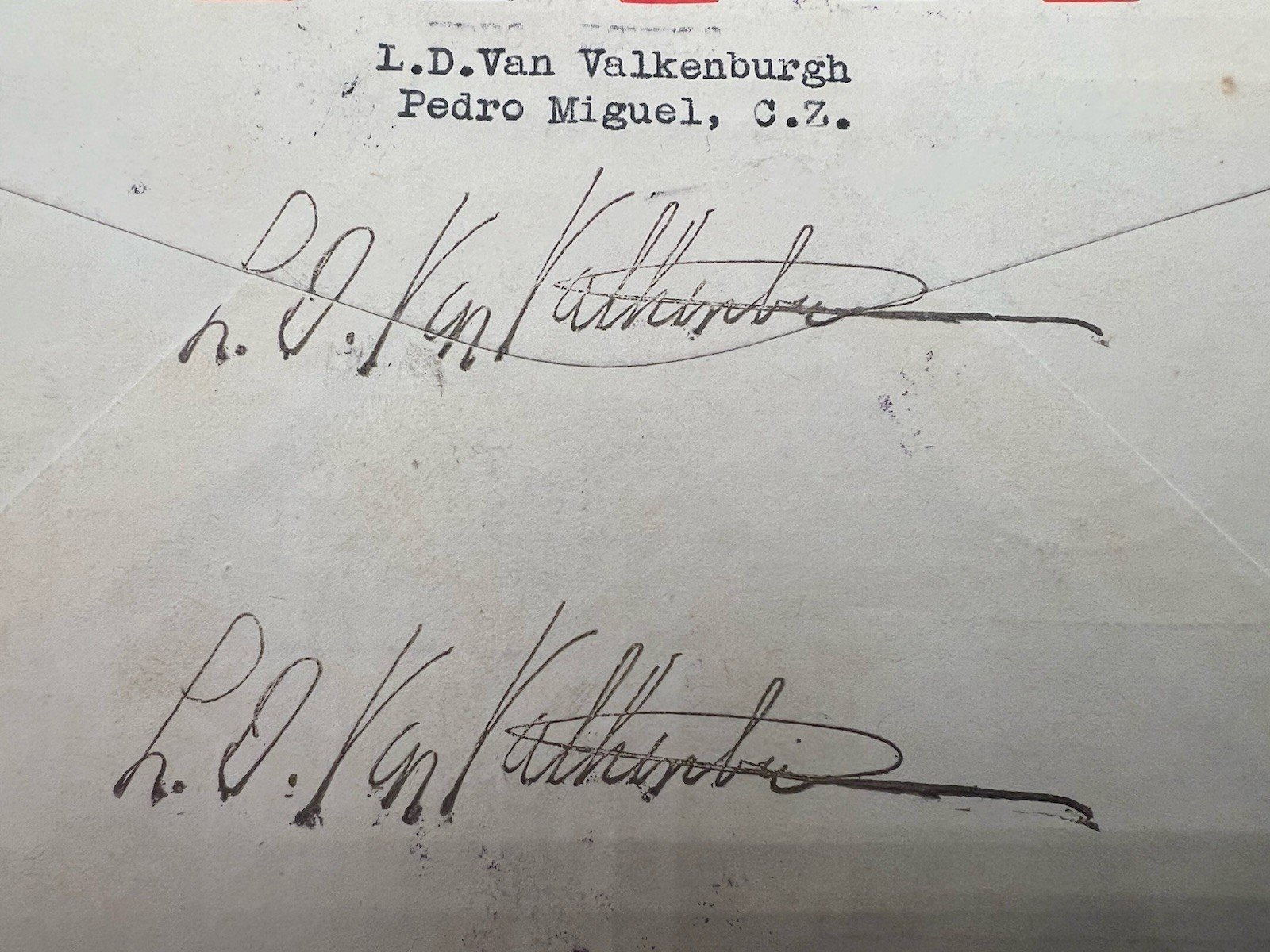 1939 Panama Canal Zone 25th Anniversary Airmail Cover Van Valkenburgh # 1217 photo 6