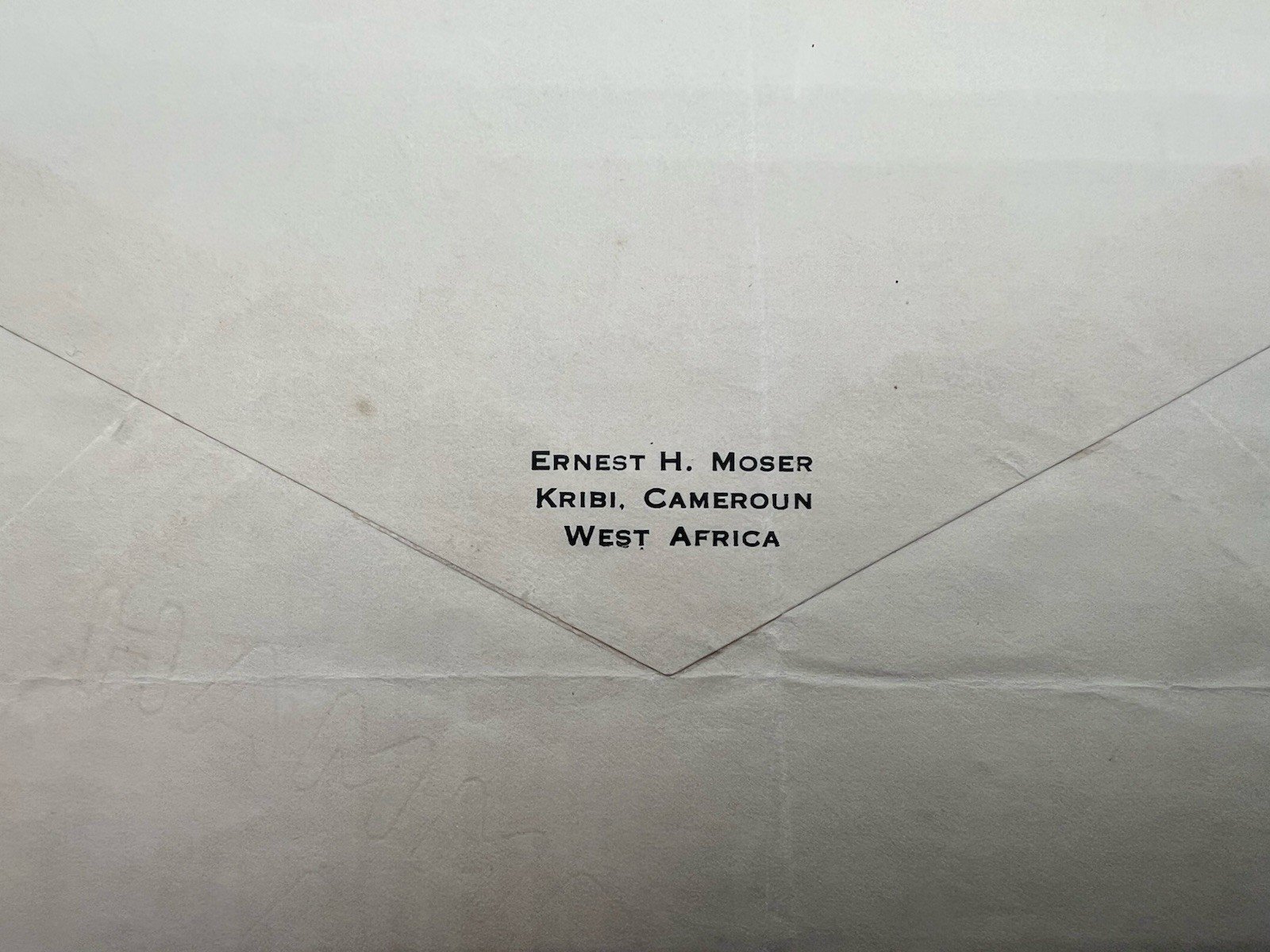 1953 Kribi Cameroun West Africa Missionary Cover Ernest H. Moser 3 Stamps # 1218 photo 5