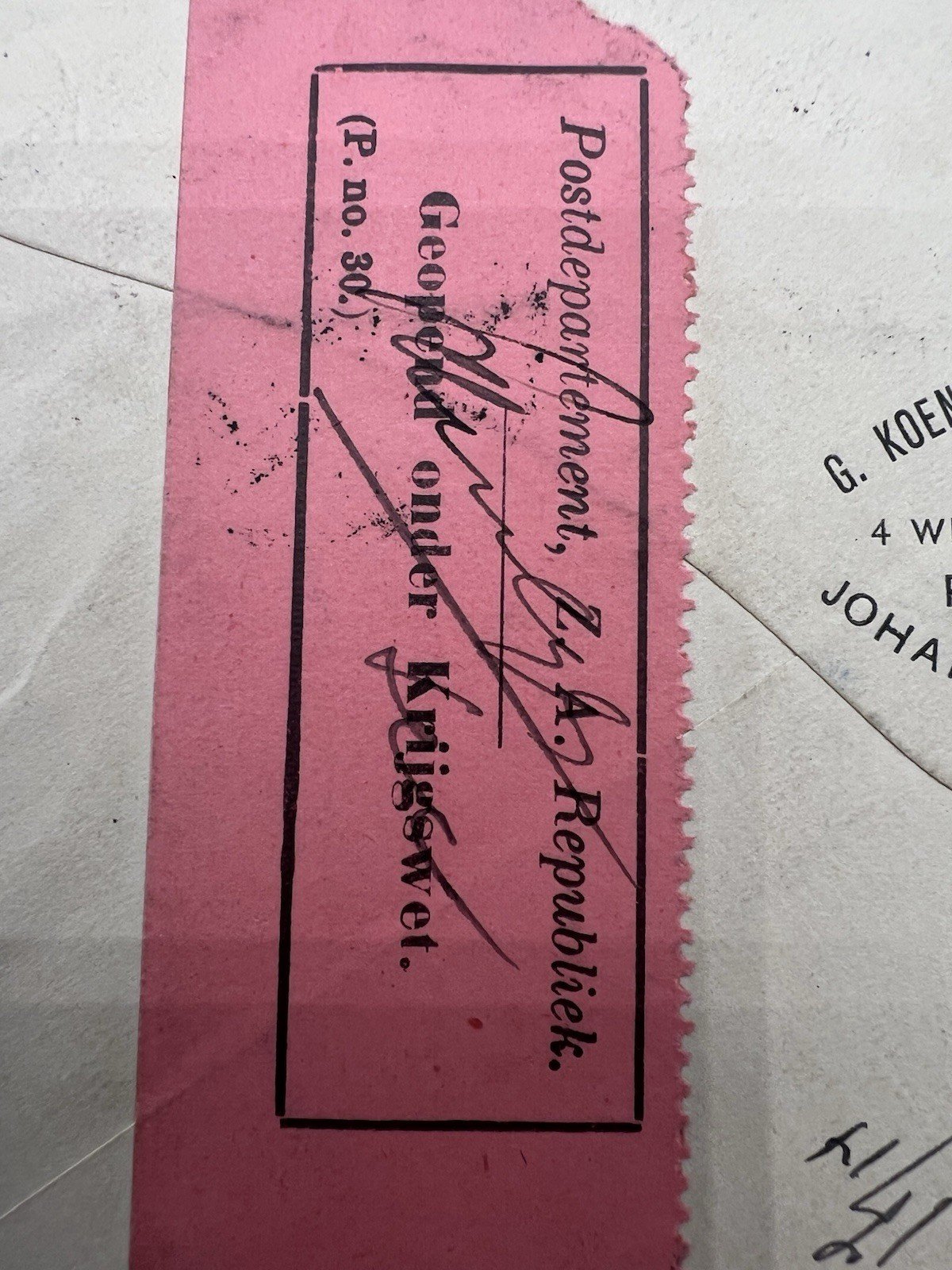 1900 ZAR Transvaal Boer War Censored Cover to Berlin via Delagoa Bay # 1219 photo 9