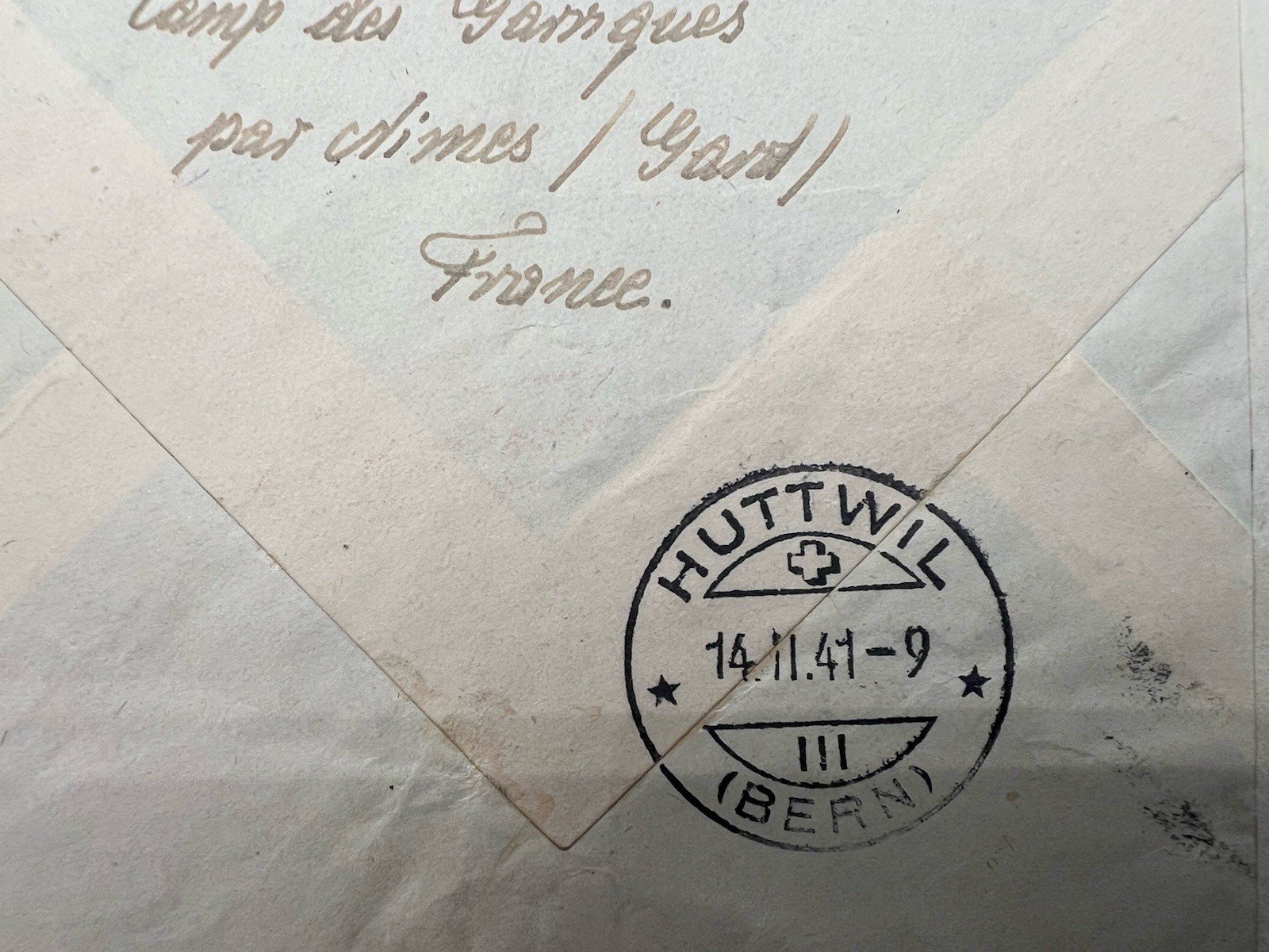1941 WWII Vichy France to Swiss Internee Registered Censored Cover # 1234 photo 8
