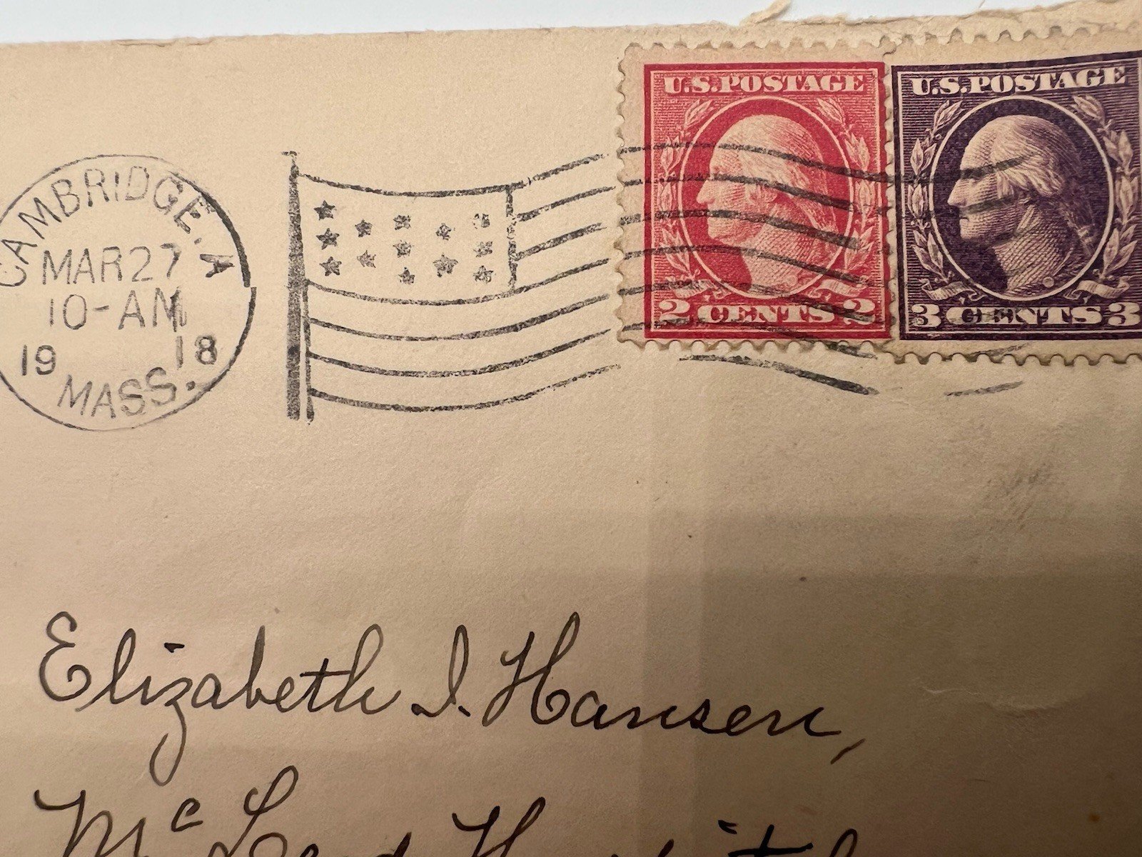 1918 WWI USA to Ceylon McLeod Hospital Colonial Censor Cover # 1235 photo 3
