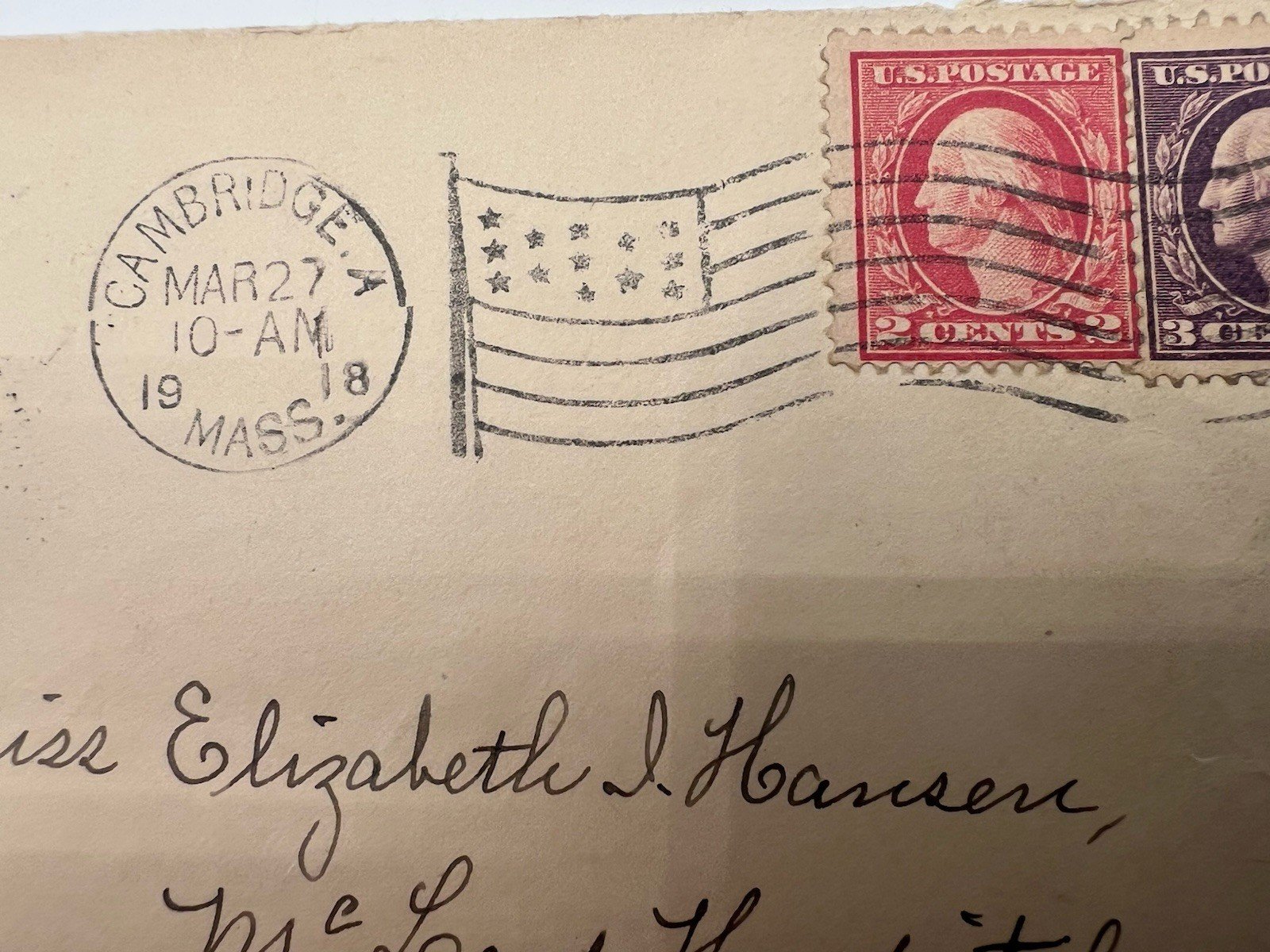 1918 WWI USA to Ceylon McLeod Hospital Colonial Censor Cover # 1235 photo 4