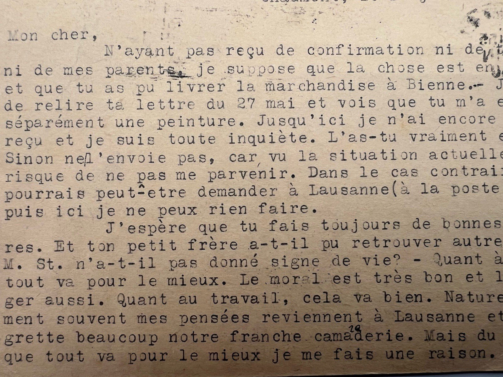 1940 WWII France to Switzerland Swiss Consulate Censored Postcard # 1236 photo 7