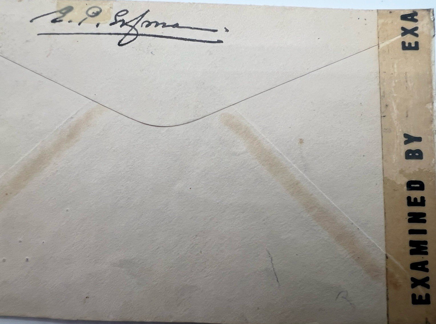 1942 Suriname WWII Censored KLM Airmail Cover to USA w/ OC-3 # 1238 photo 6