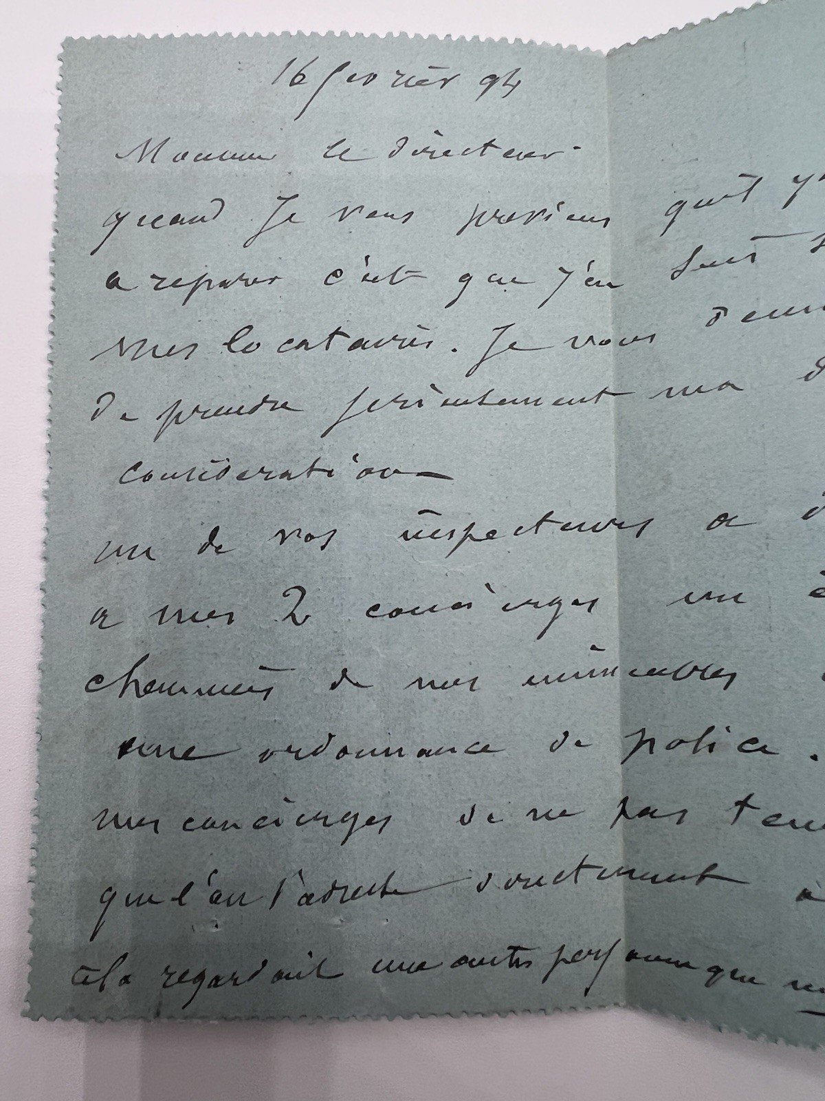 1894 Paris Petit Bleu Telegram 50c Chaplain La Garantie Immobiliere. # 1252 photo 5