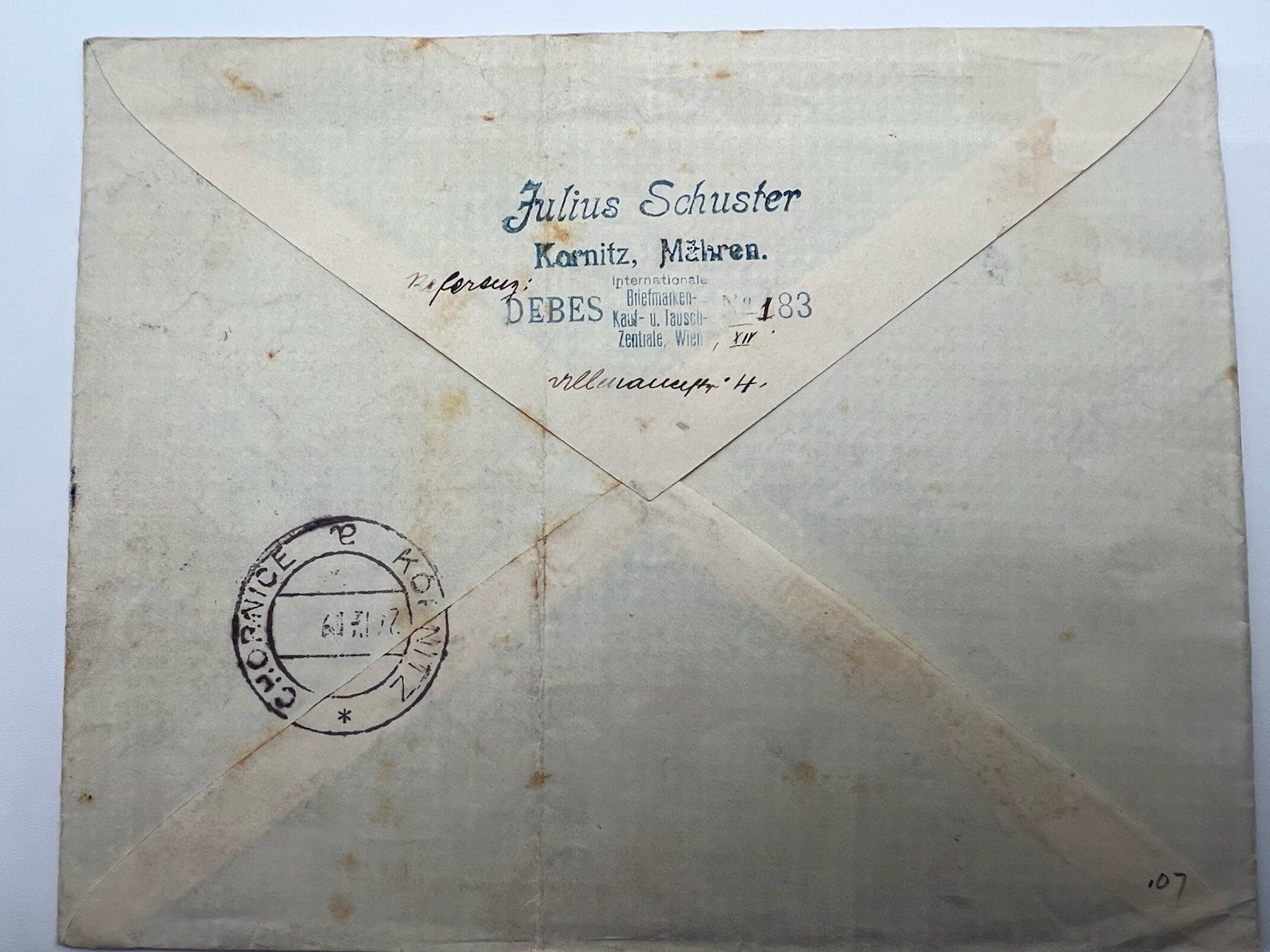 C1920 Czechoslovakia Hradcany Express COD Cover 700h Reimbursement # 1265 photo 7