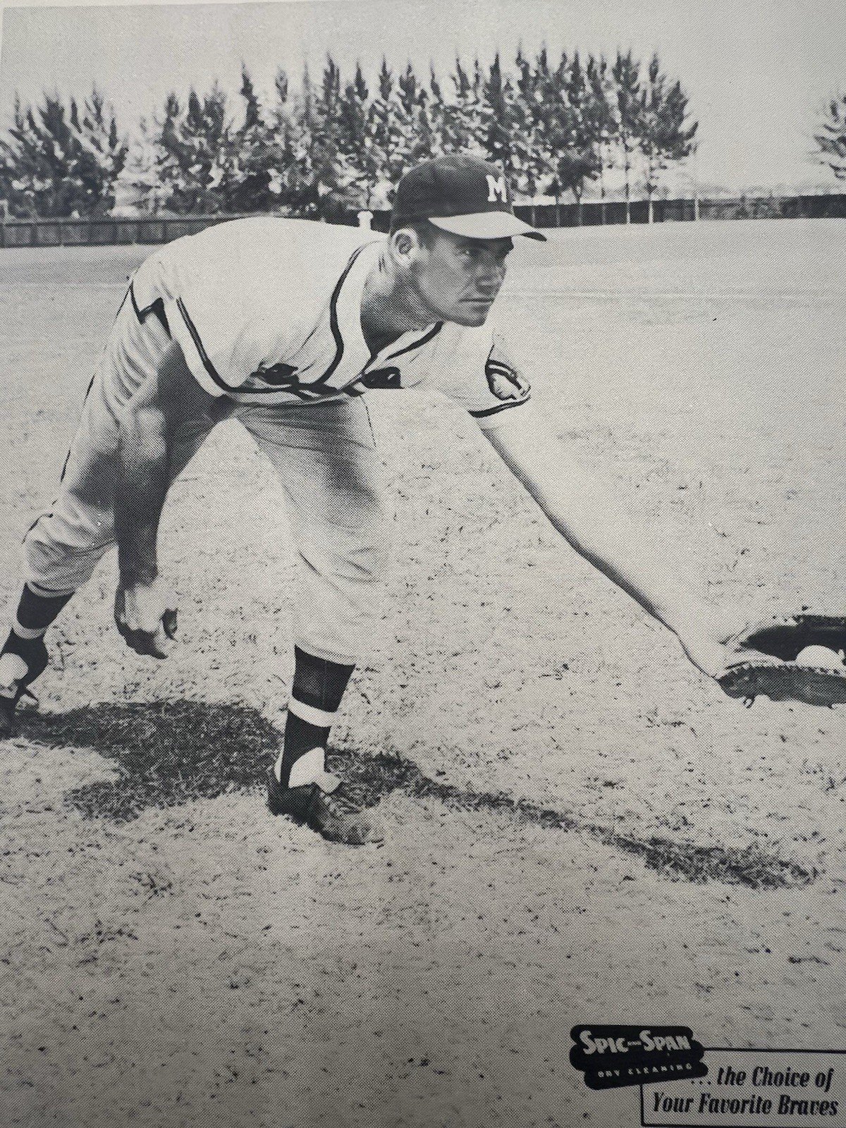 1950s Joe Adcock Milwaukee Braves Spic & Span 7x10 Baseball Photo # 1274 photo 3