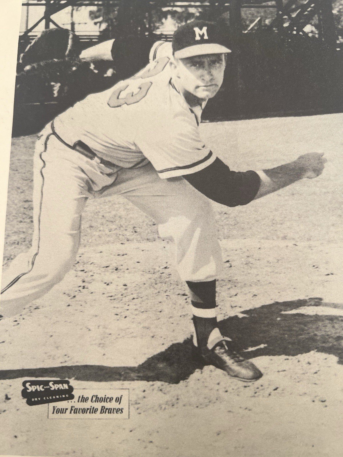 1950s Lew Burdette Milwaukee Braves Spic & Span 7x10 Photo Name Error # 1275 photo 3
