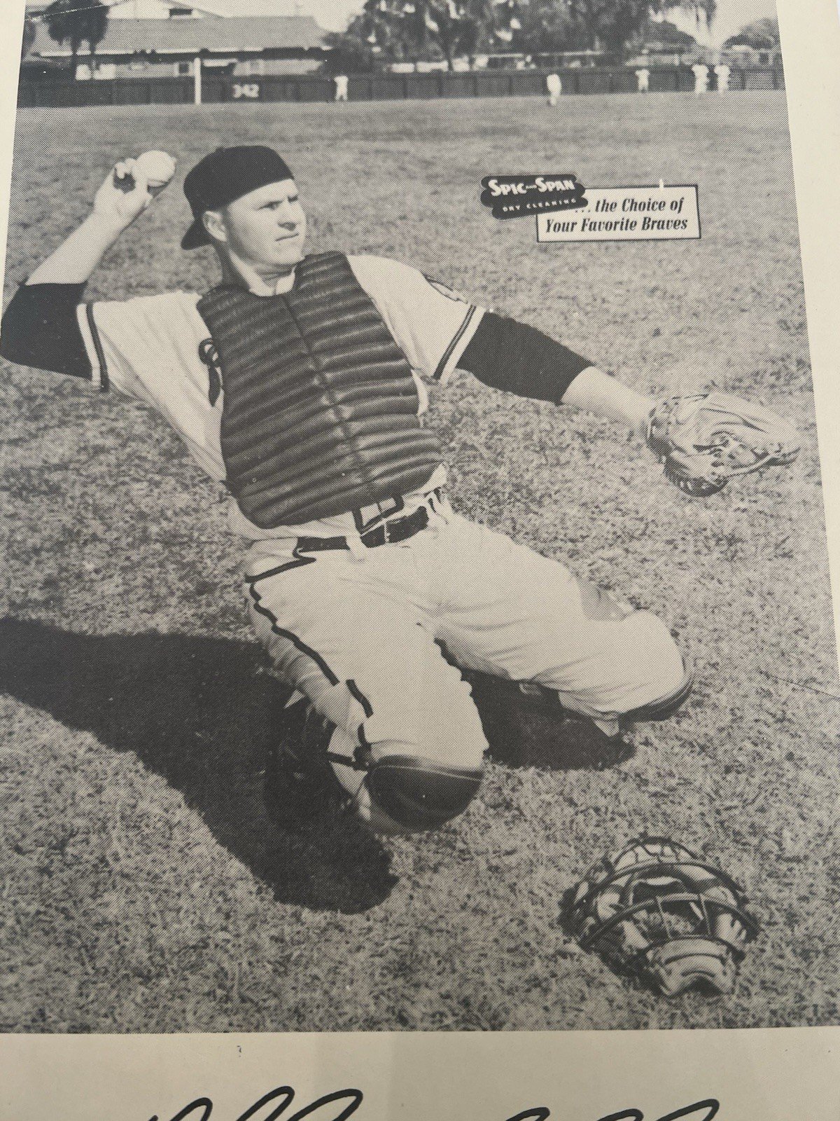 1950s Del Crandall Milwaukee Braves Spic & Span 7x10 Baseball Photo # 1277 photo 3