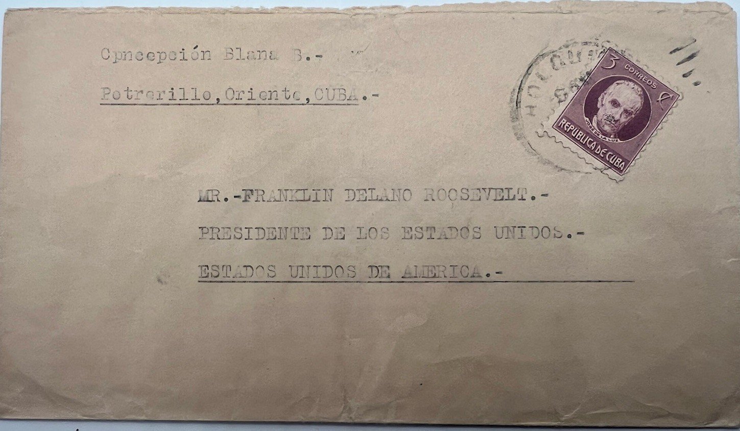 Franklin D Roosevelt FDR Collection H.R. Harmer Authenticated Cuba Cover # 1281