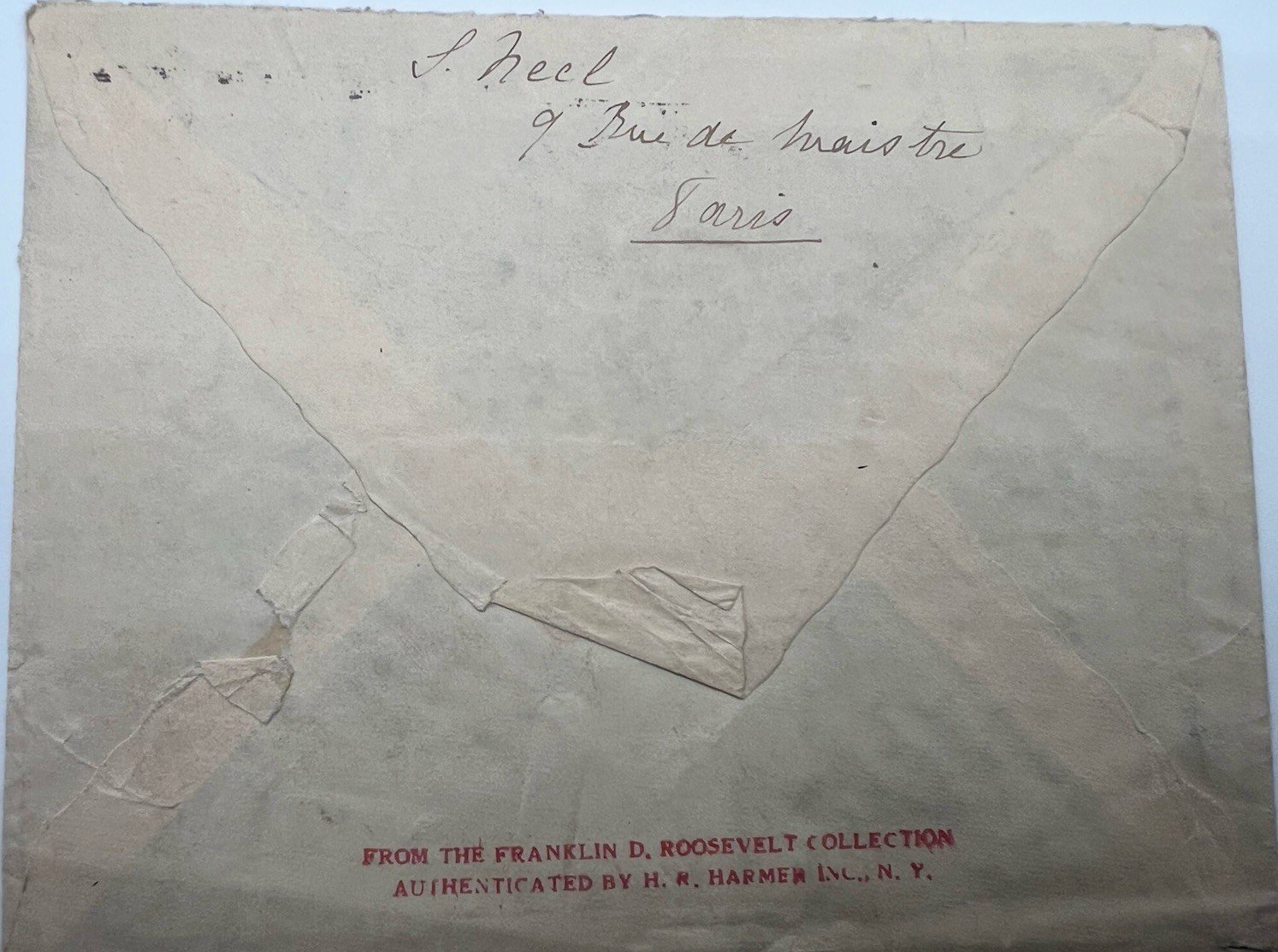 1933 France to FDR White House Cover Paris Gitanes H.R. Harmer Provenance #1292 photo 5