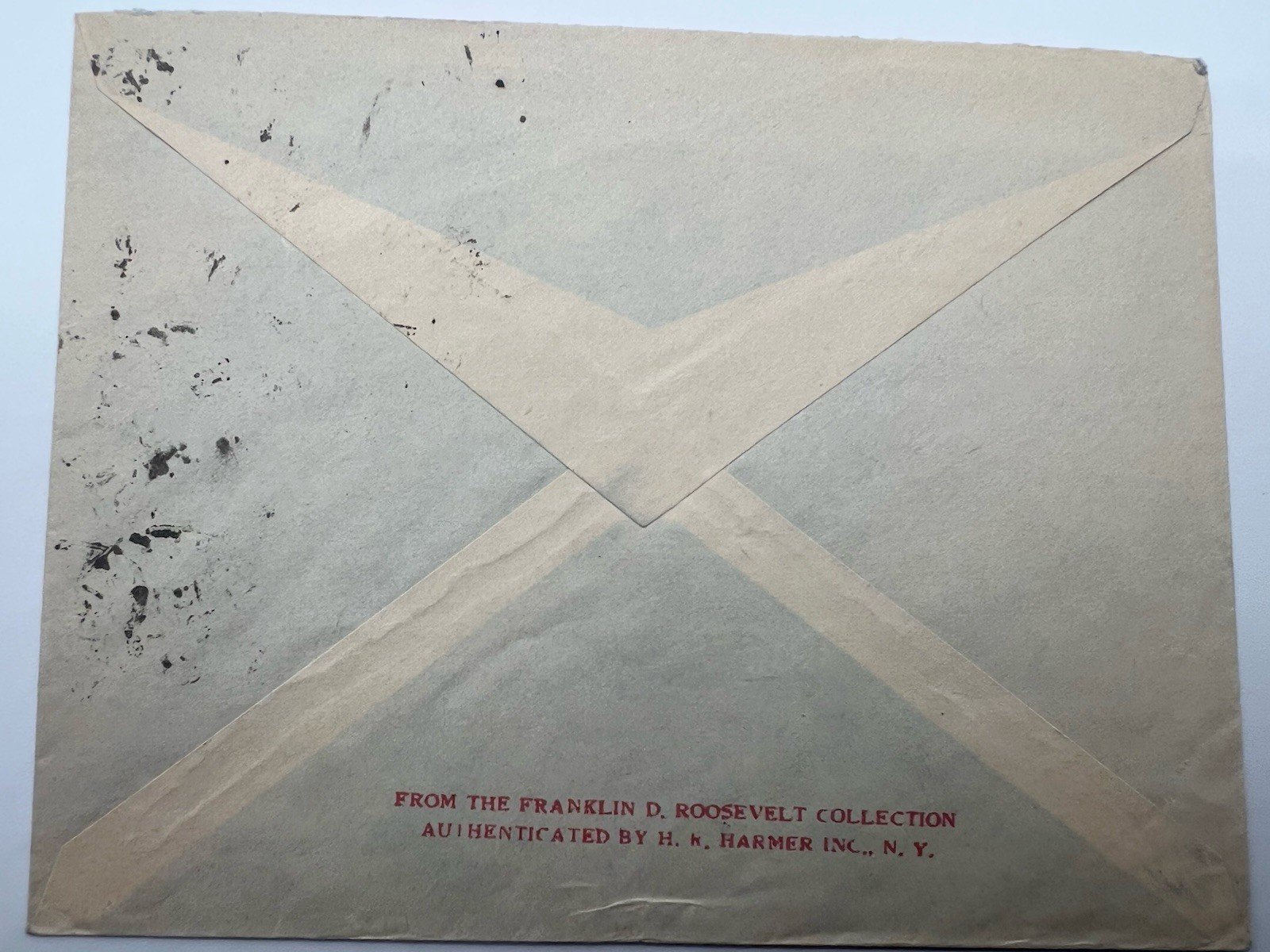 1933 France to FDR Roosevelt Cover H.R. Harmer Provenance 3 Stamps # 1293 photo 5