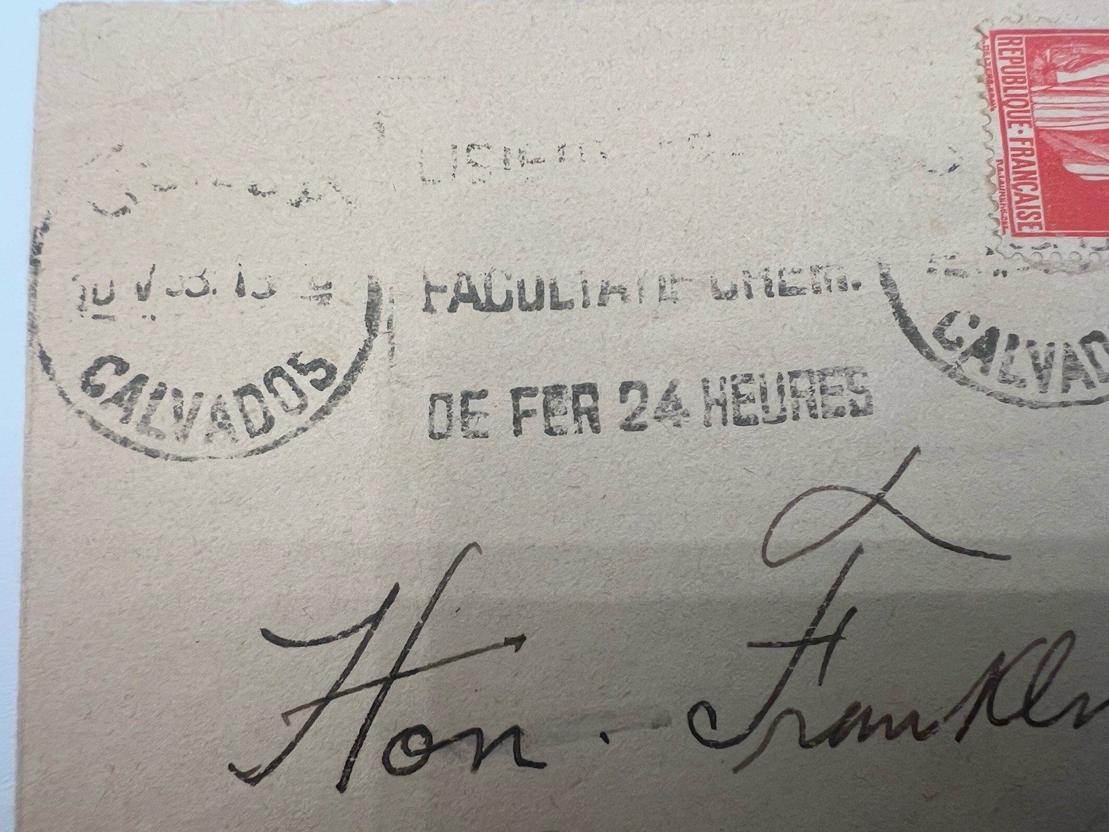 Franklin D Roosevelt FDR Collection French Cover H.R. Harmer Authenticated #1296 photo 4