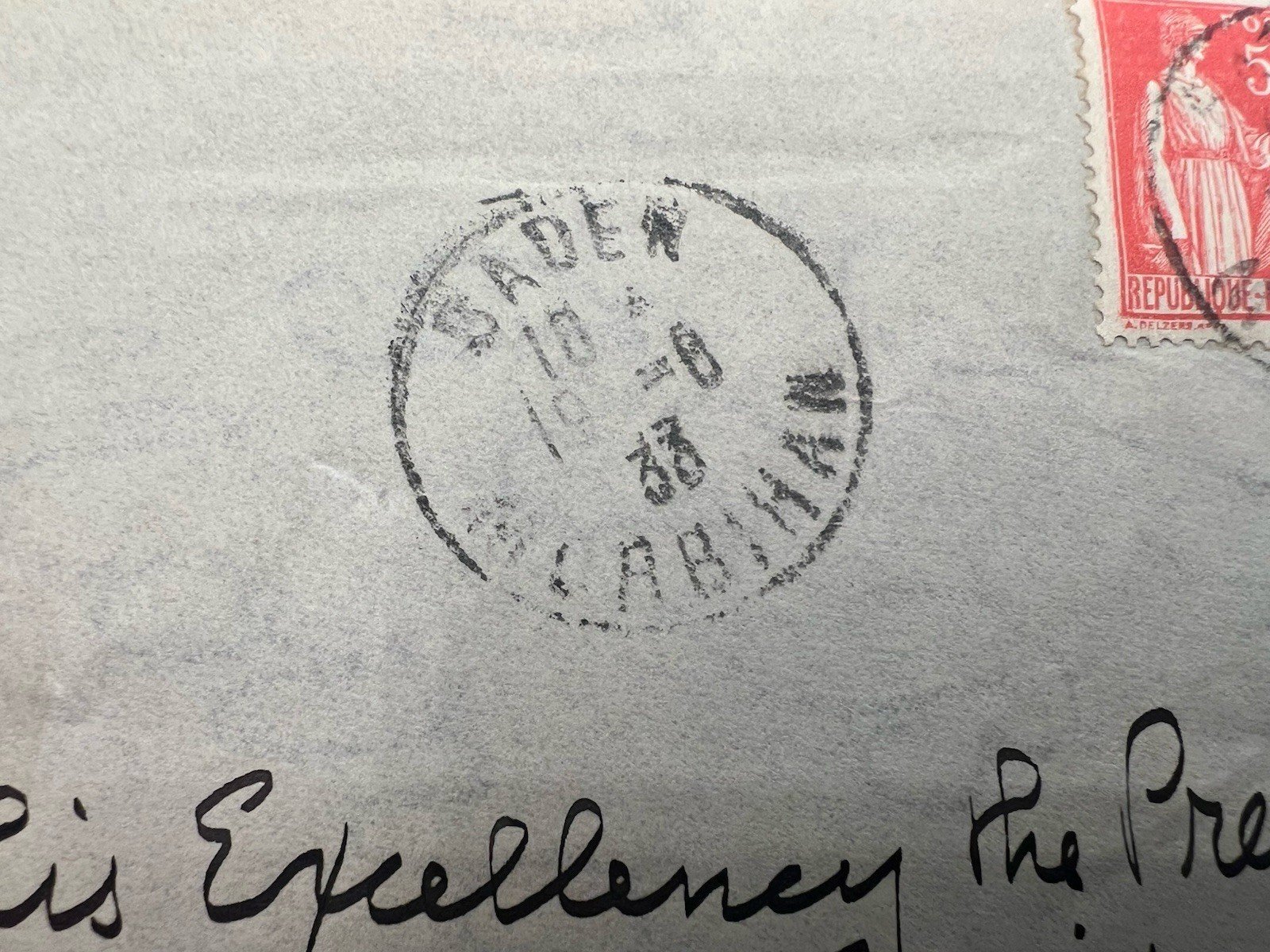 1933 FDR Roosevelt White House France Cover H.R. Harmer Provenance # 1300 photo 4
