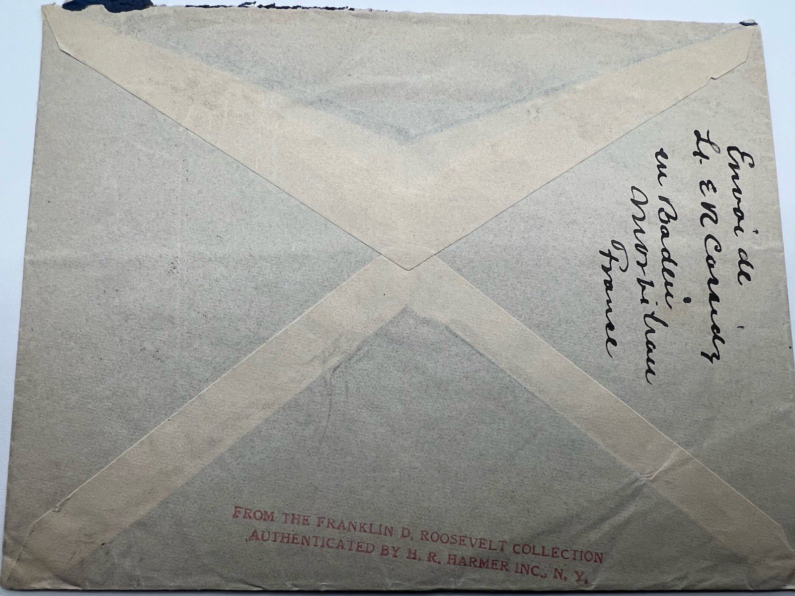 1933 FDR Roosevelt White House France Cover H.R. Harmer Provenance # 1300 photo 5