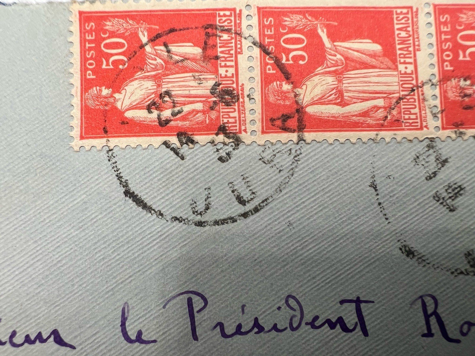 FDR Roosevelt White House France Cover H.R. Harmer Collection Provenance # 1303 photo 5