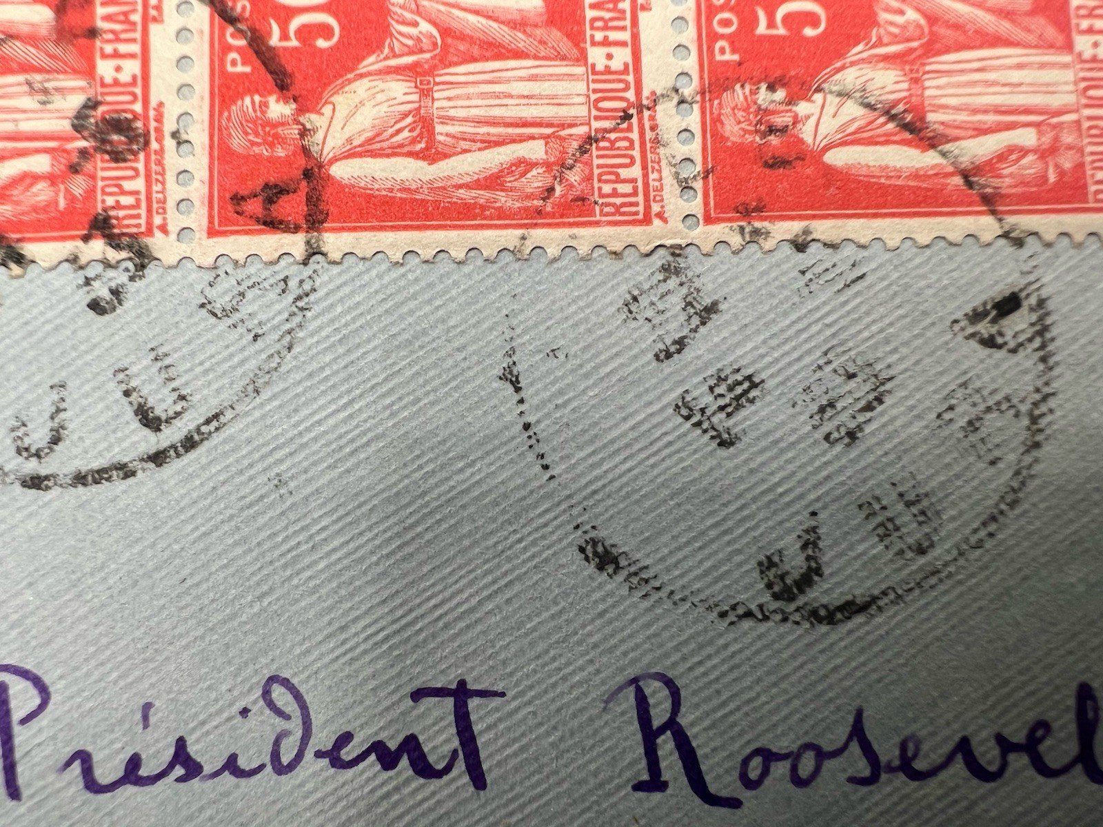 FDR Roosevelt White House France Cover H.R. Harmer Collection Provenance # 1303 photo 6