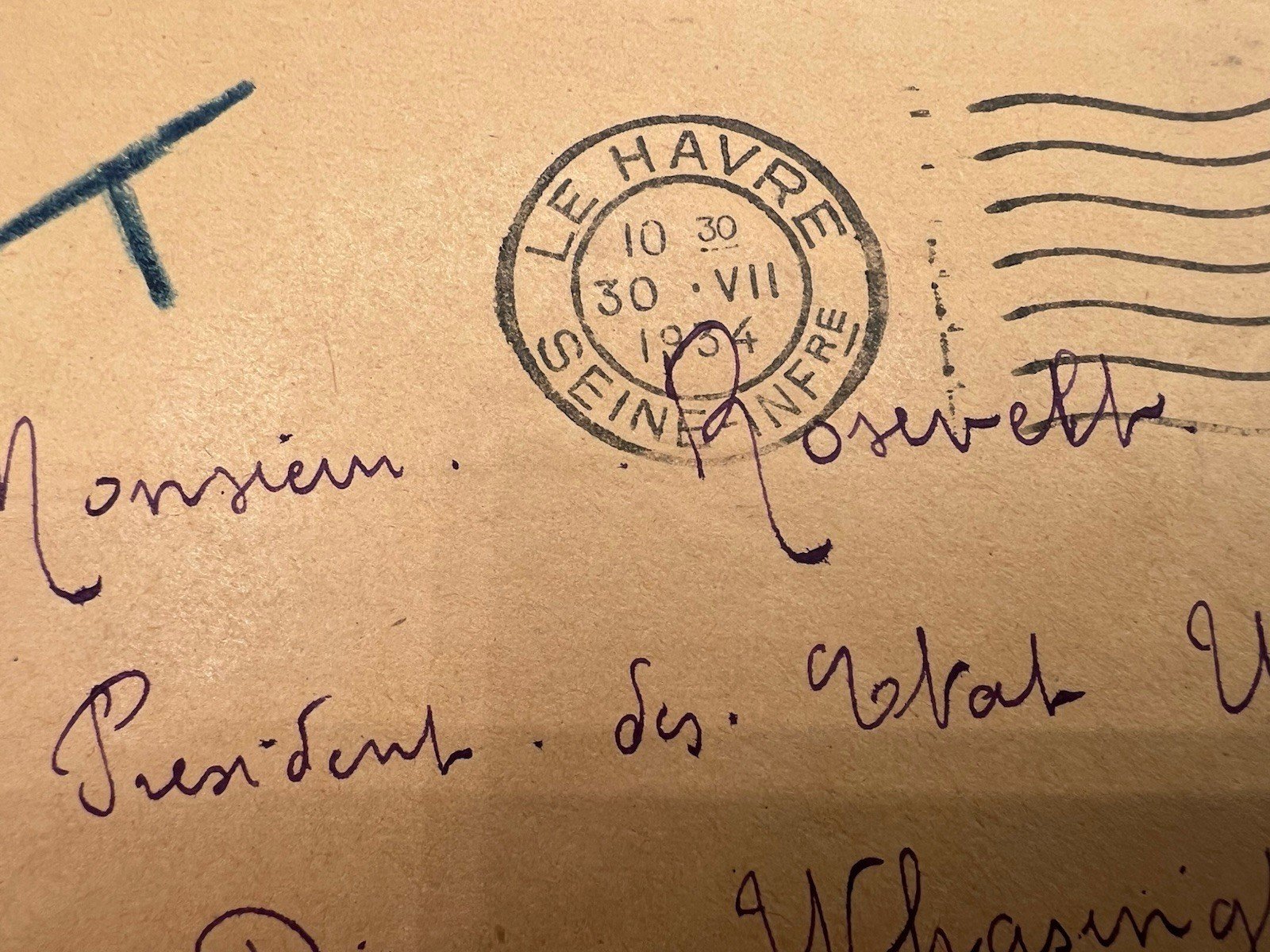 1934 FDR Franklin D Roosevelt Personal Collection Cover H.R. Harmer # 1304 photo 3