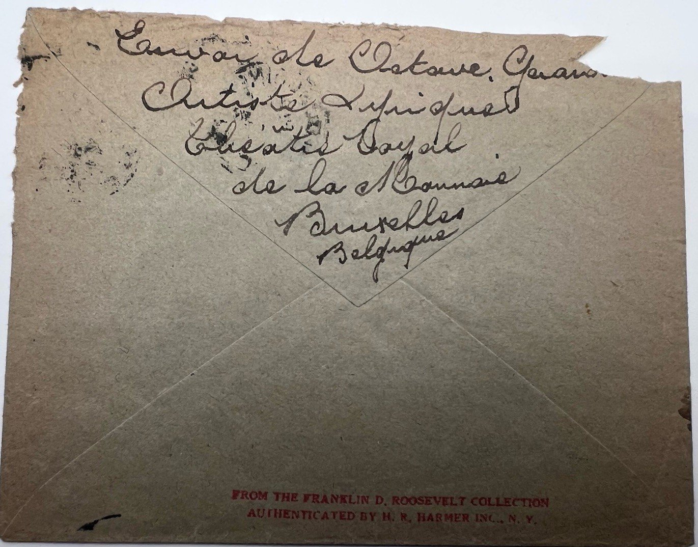 FDR Franklin D Roosevelt Personal Collection France Cover H.R. Harmer # 1305 photo 4