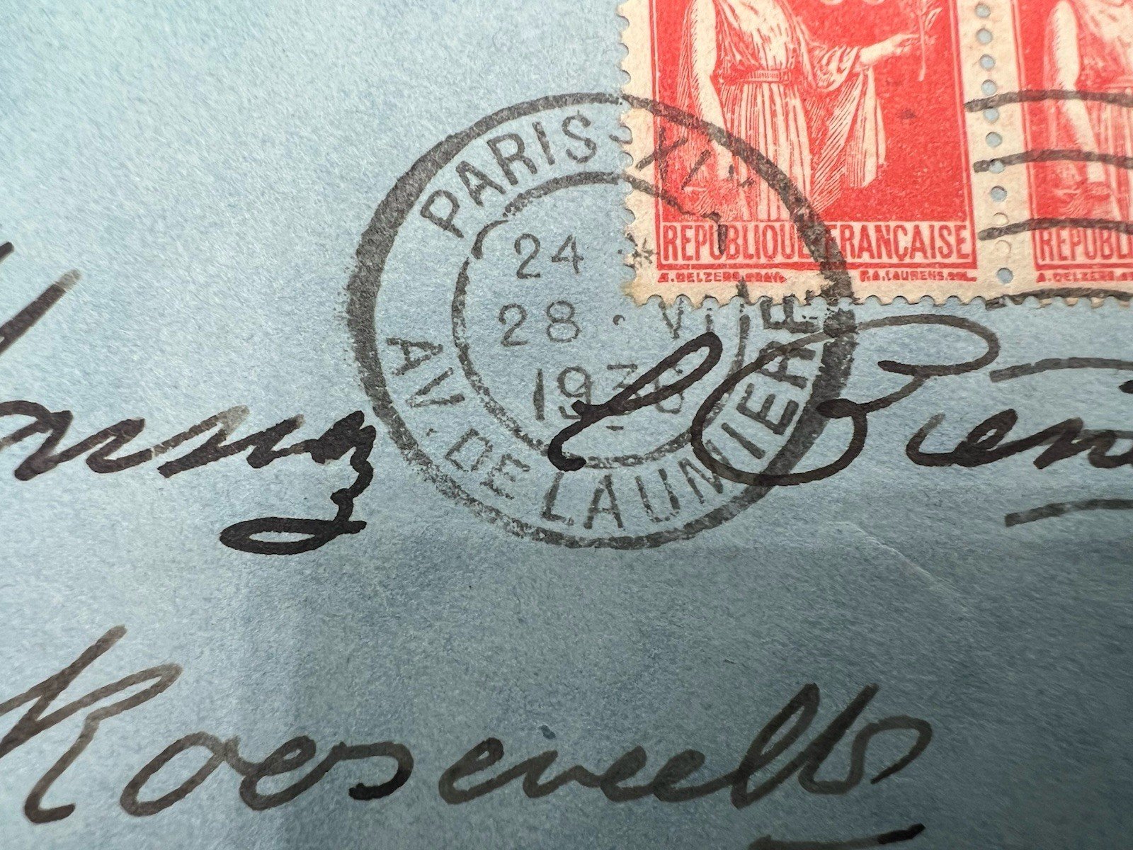FDR Franklin D Roosevelt Personal Collection Paris Cover H.R. Harmer # 1306 photo 4