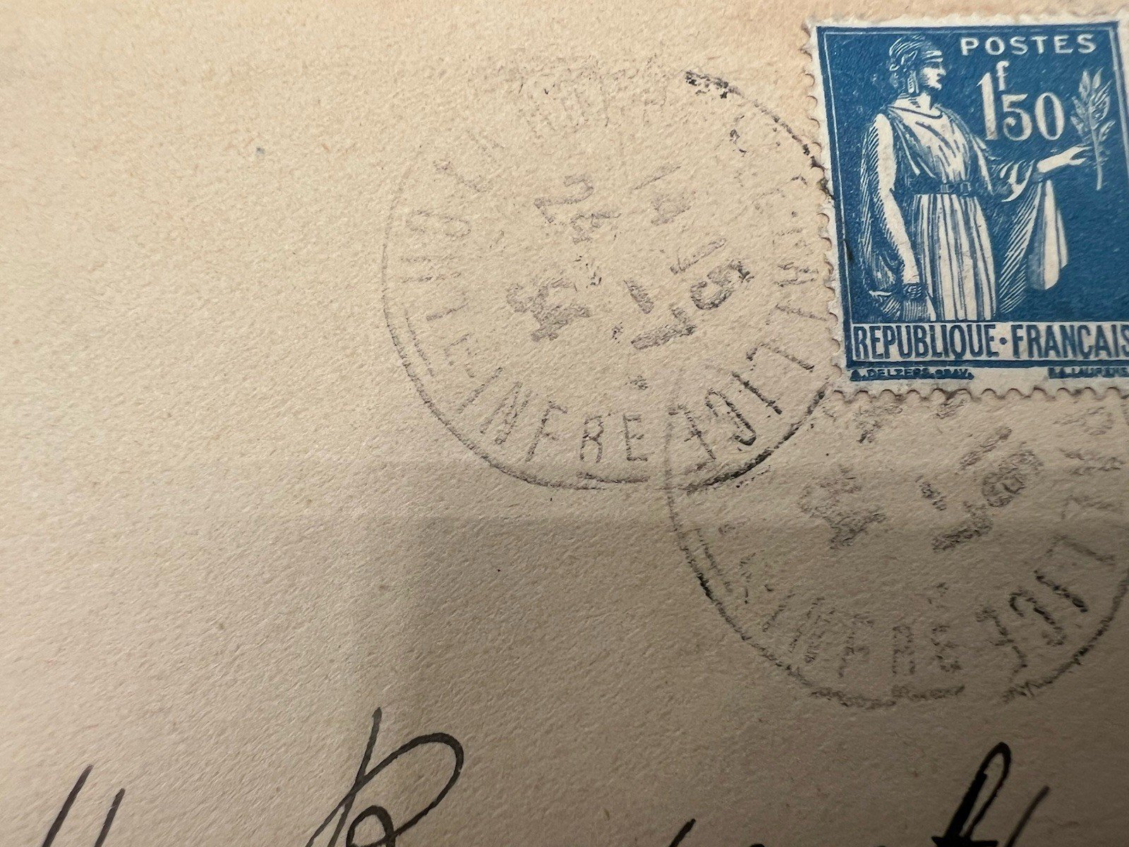 FDR Franklin D Roosevelt Personal Collection France Cover H.R. Harmer # 1307 photo 4