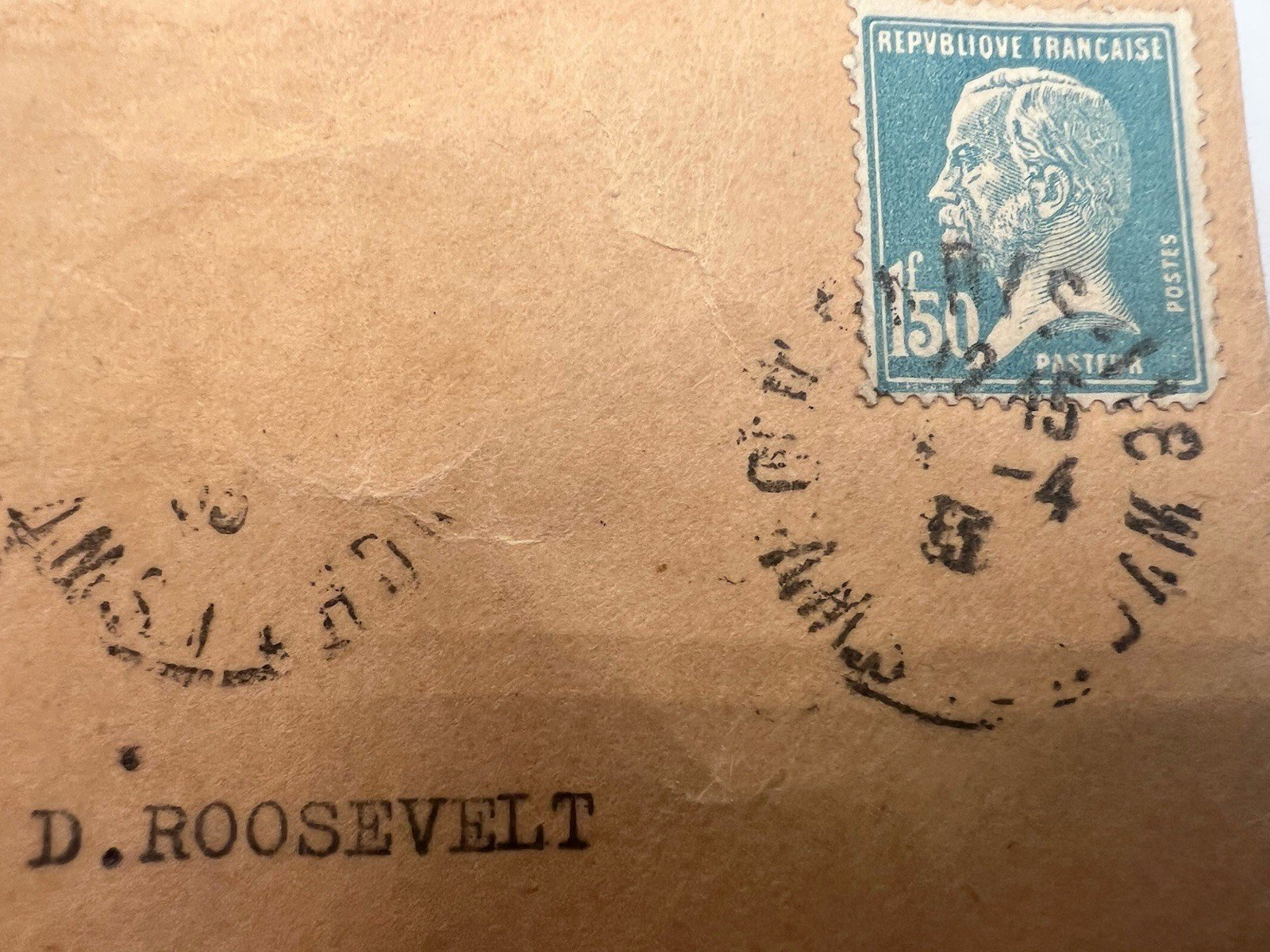 1933 FDR Franklin D Roosevelt Registered France Cover H.R. Harmer # 1308 photo 5