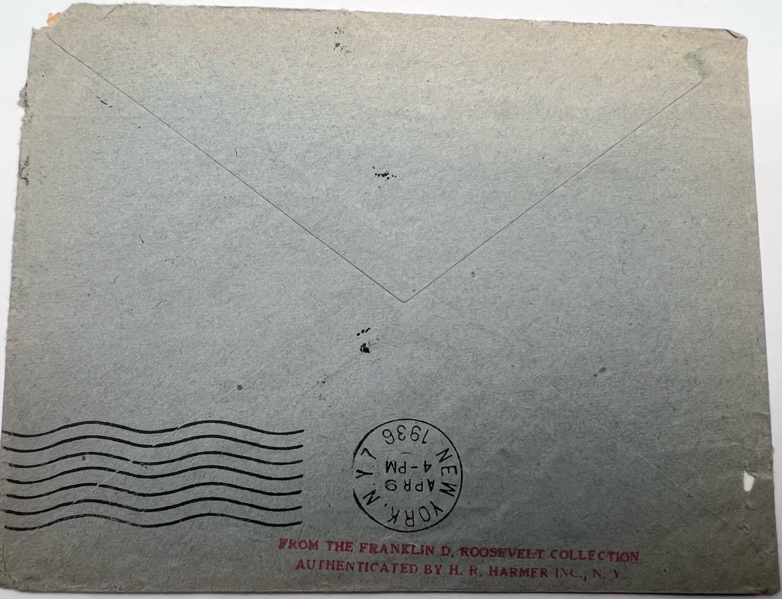 1936 FDR Franklin D Roosevelt France Cover H.R. Harmer Collection # 1309 photo 4