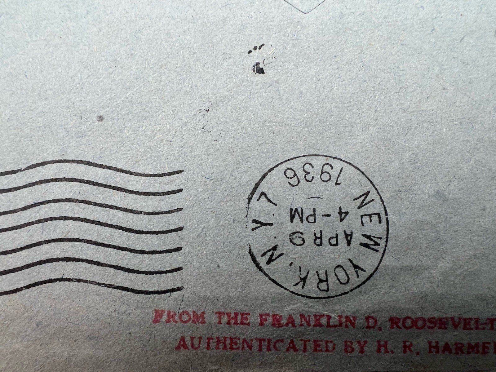 1936 FDR Franklin D Roosevelt France Cover H.R. Harmer Collection # 1309 photo 5