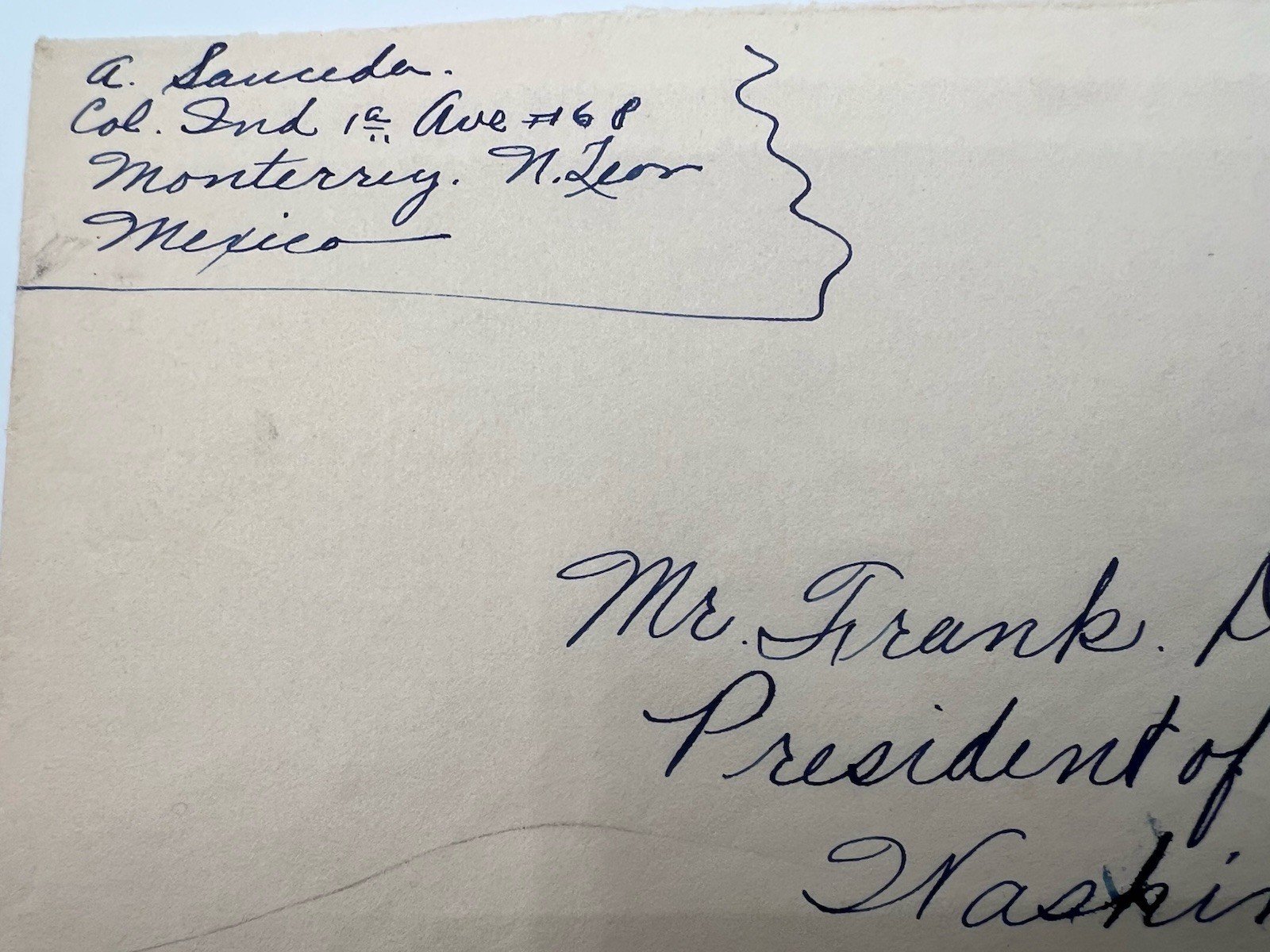 FDR Roosevelt Mexico Cover H.R. Harmer Collection White House President # 1317 photo 4