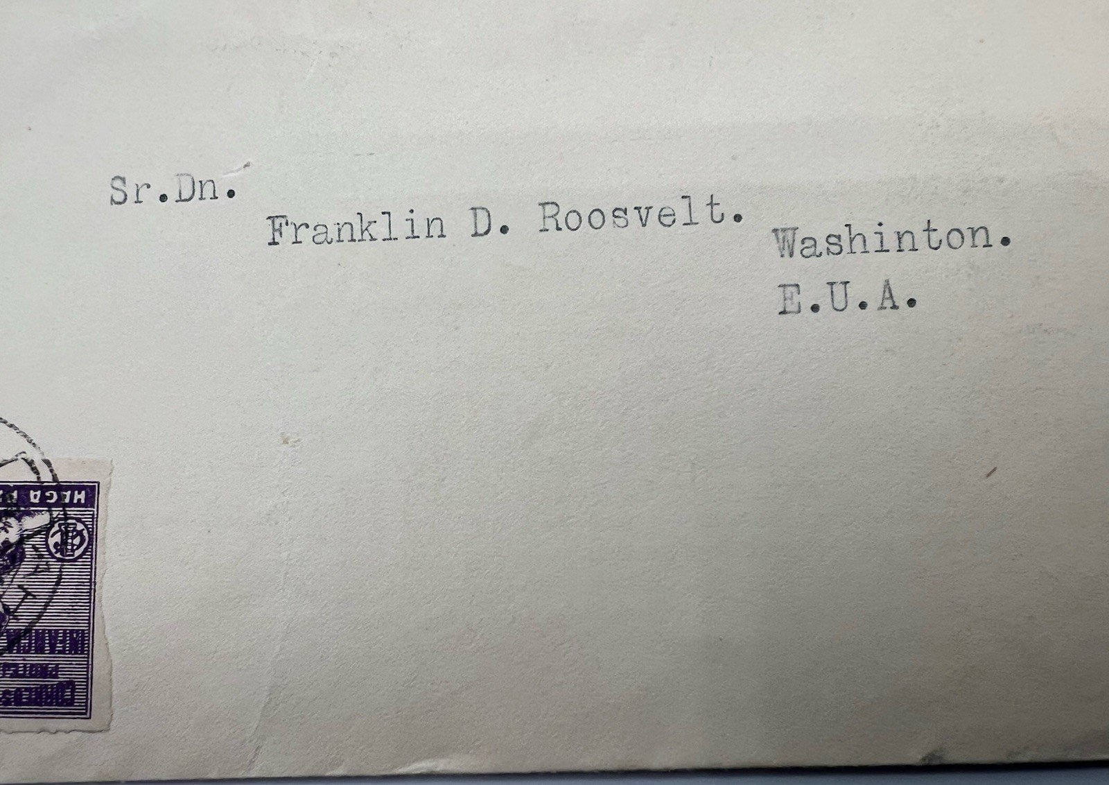 1933 FDR Roosevelt Mexico Haga Patria Cover H.R. Harmer Collection # 1320 photo 2