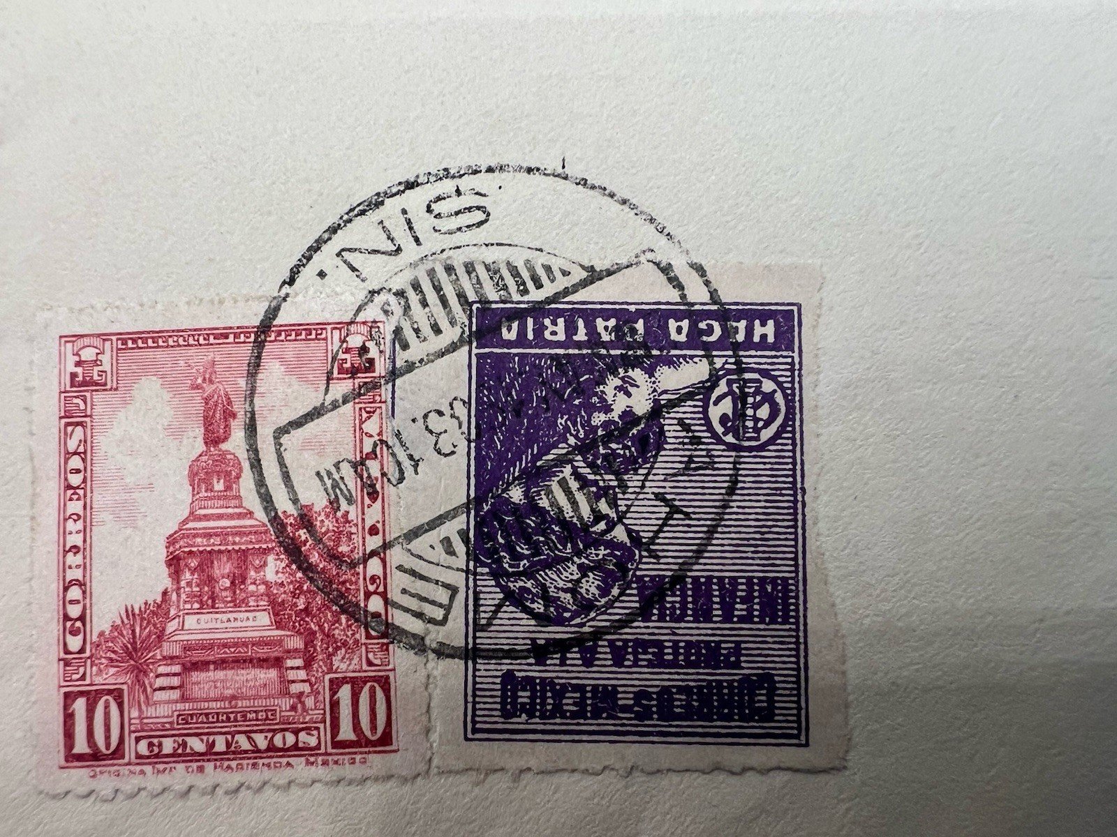 1933 FDR Roosevelt Mexico Haga Patria Cover H.R. Harmer Collection # 1320 photo 4