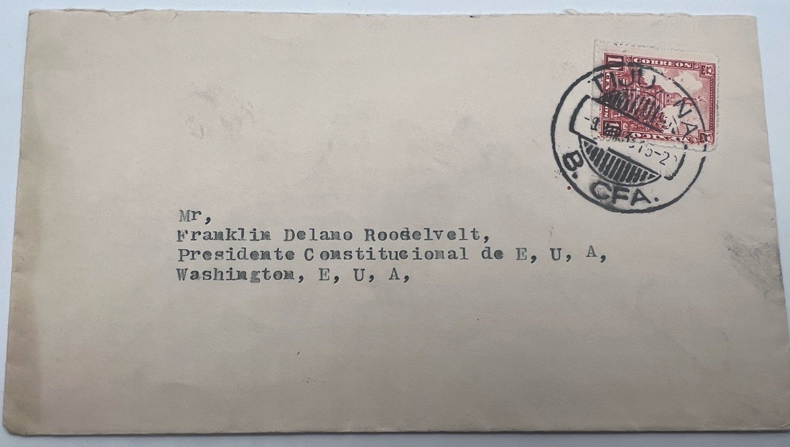 FDR Franklin D Roosevelt Collection Cover H.R. Harmer Authenticated # 1321