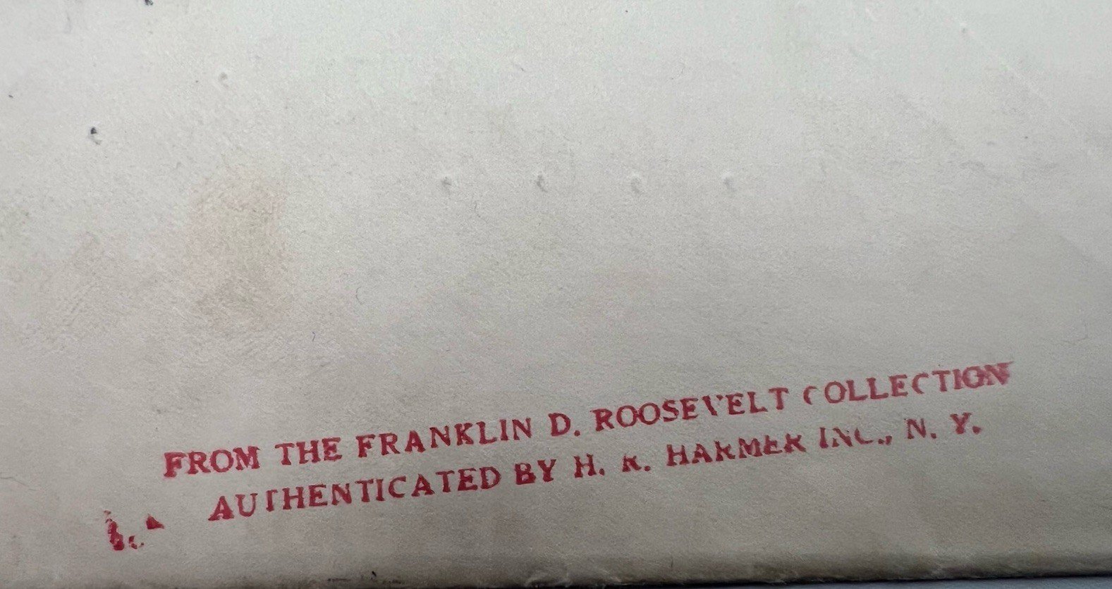 FDR Franklin D Roosevelt Collection Cover H.R. Harmer Authenticated # 1321 photo 5