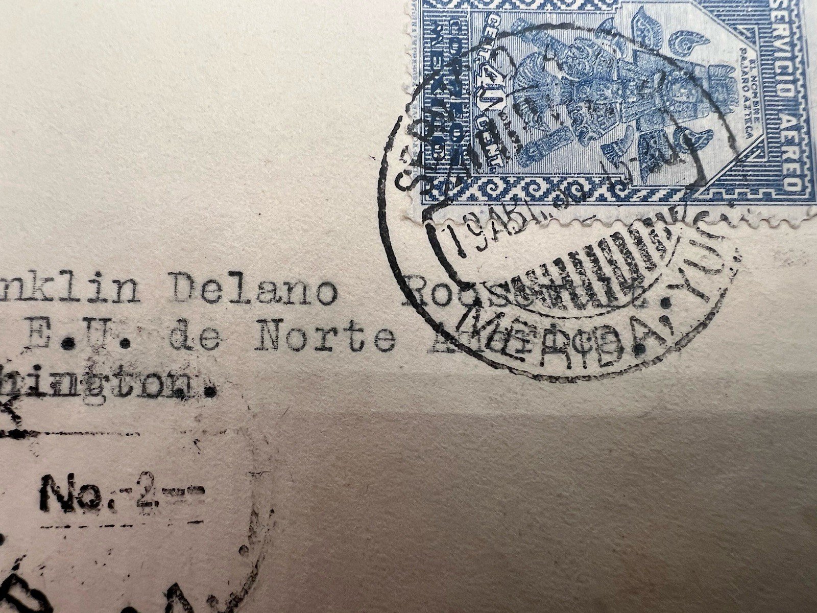 FDR Franklin D Roosevelt Mexico Airmail Cover H.R. Harmer Collection # 1322 photo 4