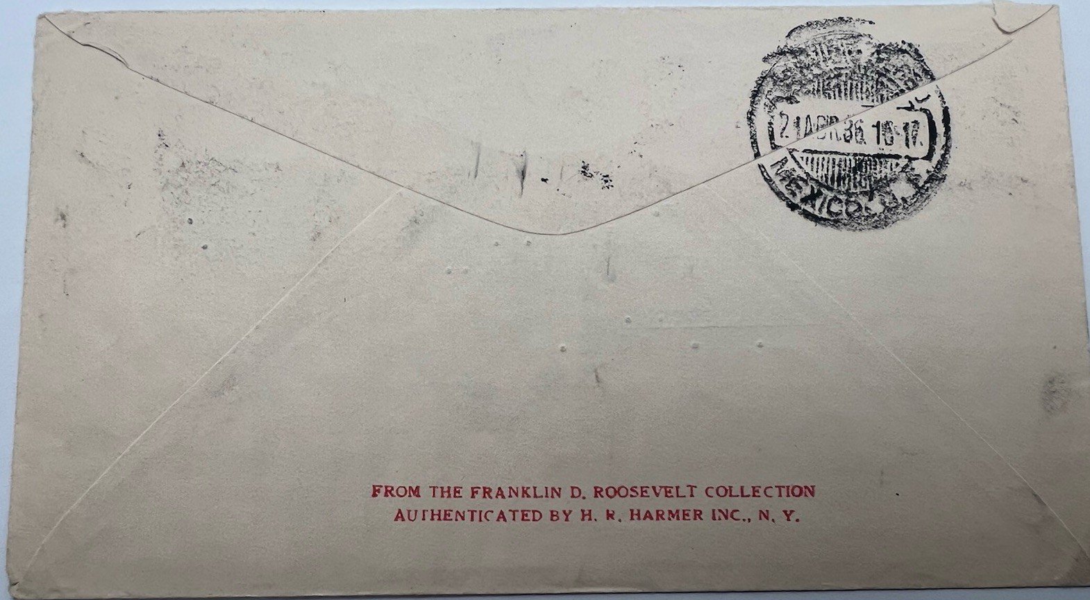 FDR Franklin D Roosevelt Mexico Airmail Cover H.R. Harmer Collection # 1322 photo 6