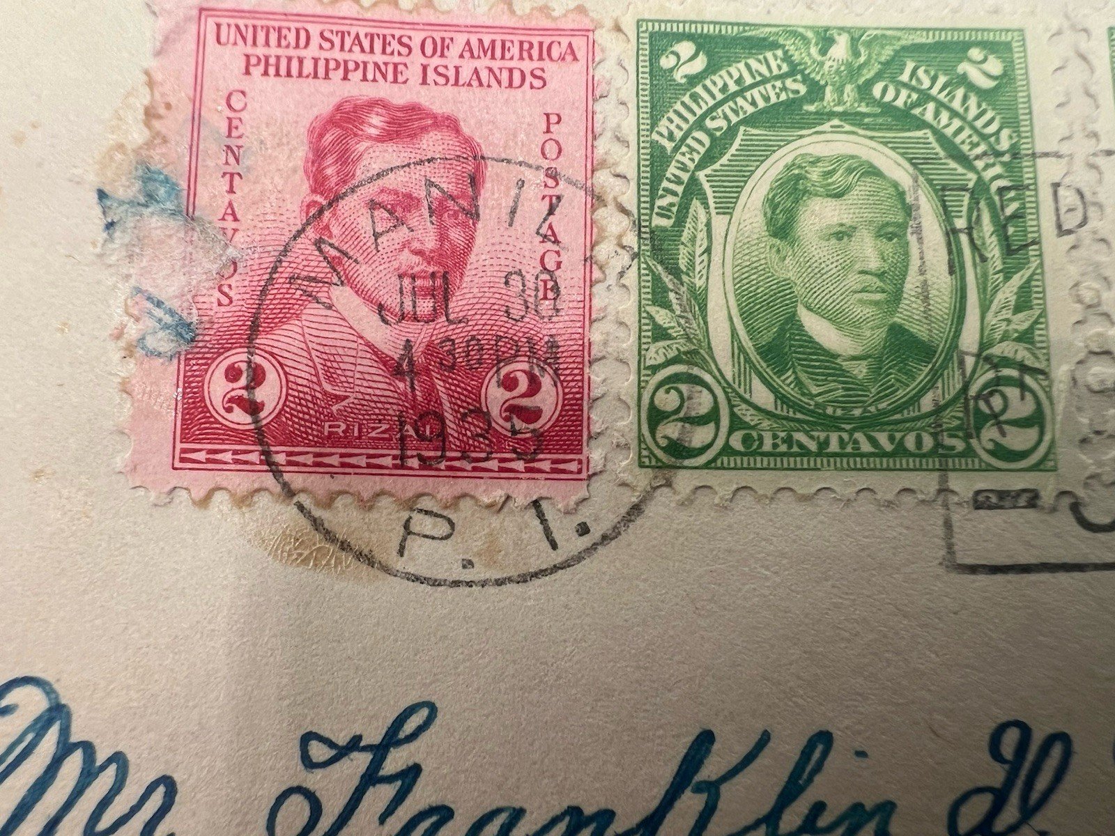 FDR Personal Stamp Collection Cover Philippines H.R. Harmer Authenticated #1326 photo 6