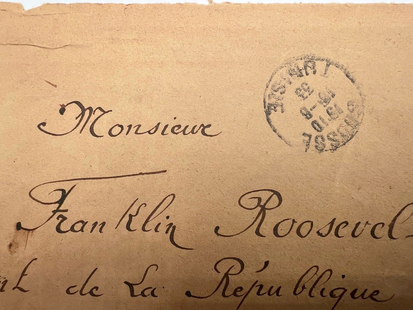 1933 FDR First 100 Days France Cover Due 10¢ H.R. Harmer # 1332 photo 3