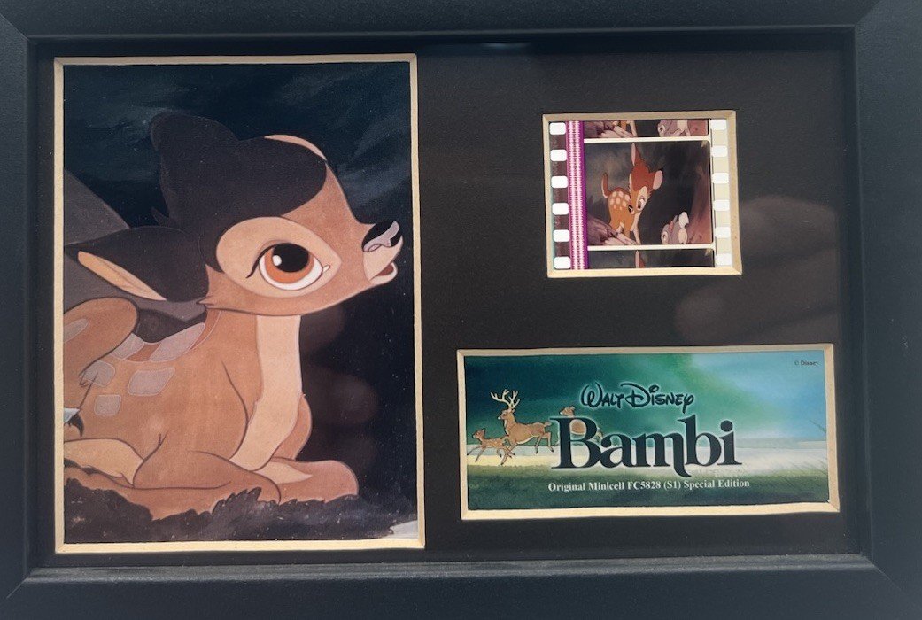 Disney Bambi Original 35mm Film Cell FC5828 S1 Trend Setters COA Framed # 1333 photo 2