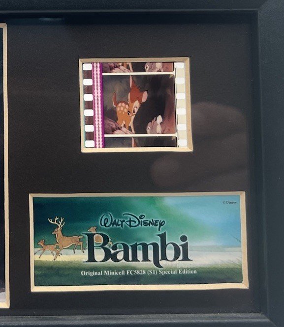 Disney Bambi Original 35mm Film Cell FC5828 S1 Trend Setters COA Framed # 1333 photo 3
